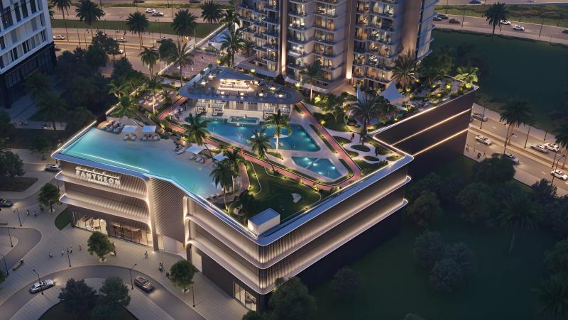 VOXA by Pantheon exterior facade view, Jumeirah Village Triangle, Dubai