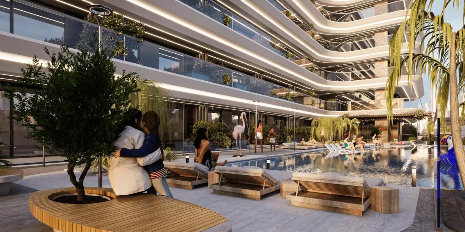 Samana Miami Phase 2 apartment interior, JVT, Dubai