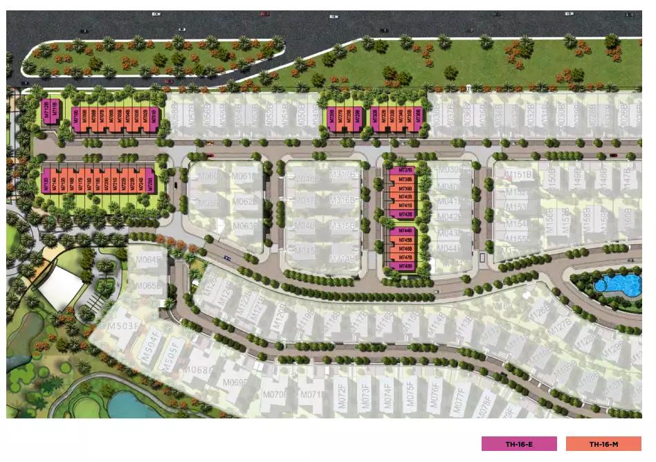 Silver Springs masterplan layout showing villa plots, DAMAC Hills, Dubai