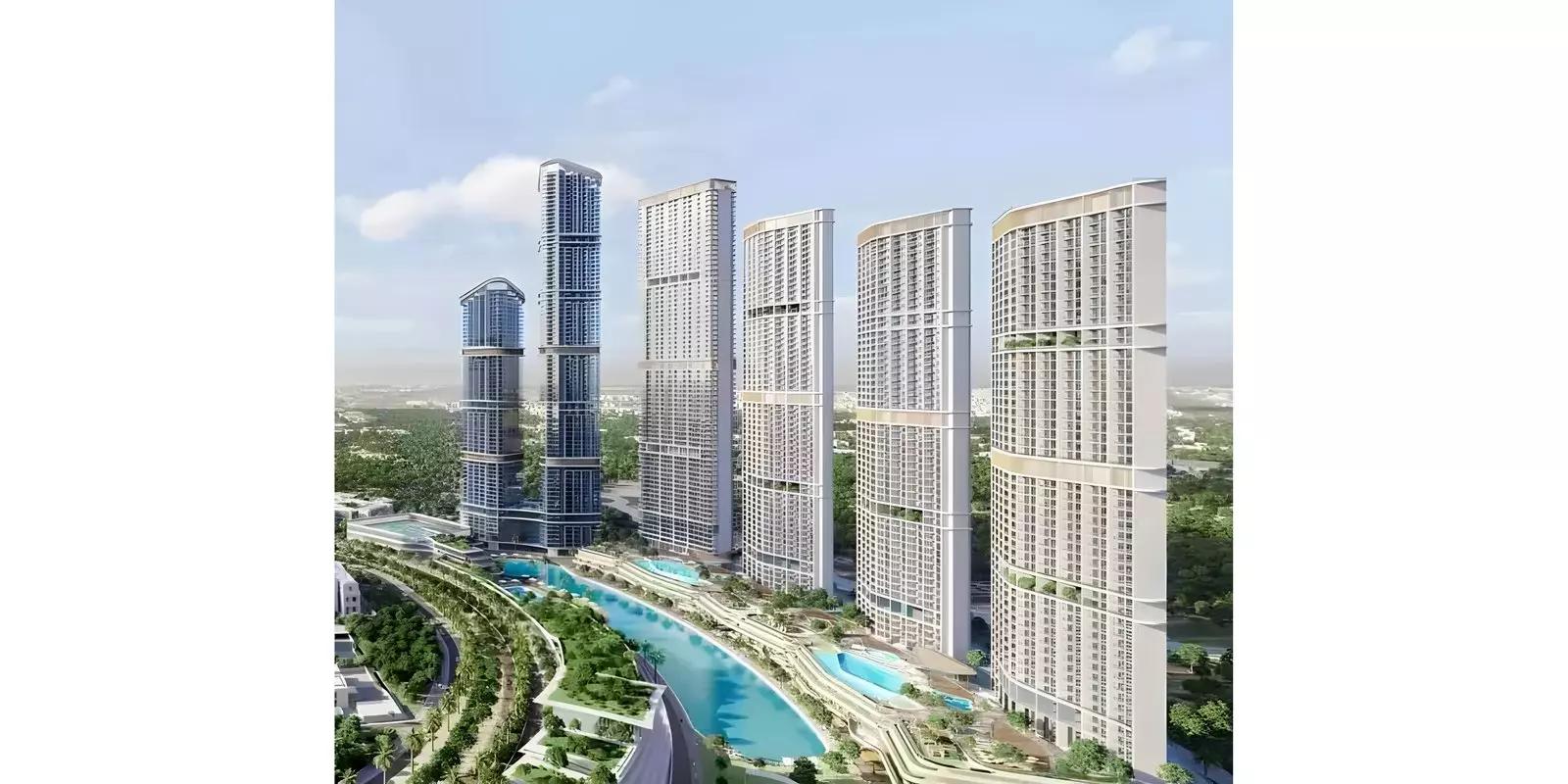 430 Riverside Crescent building amenity area, Sobha Hartland II, Dubai