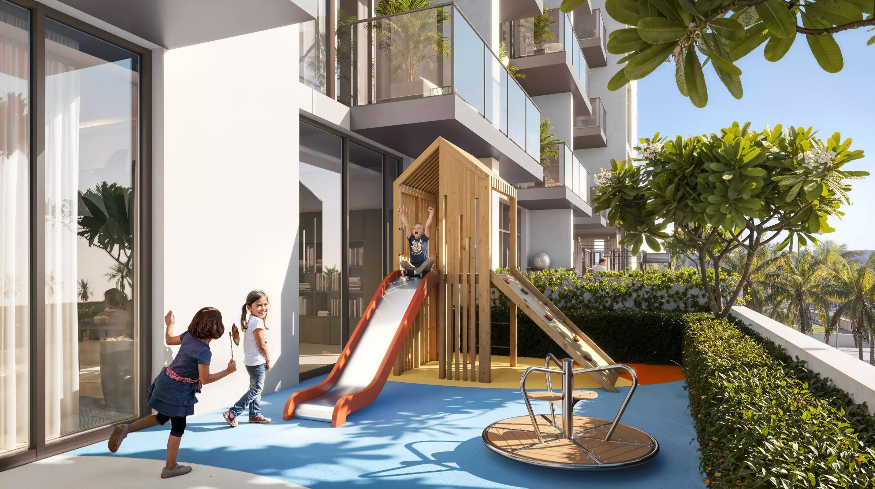 V1stara House Phase 2 apartment interior living space, Jebel Ali, Dubai