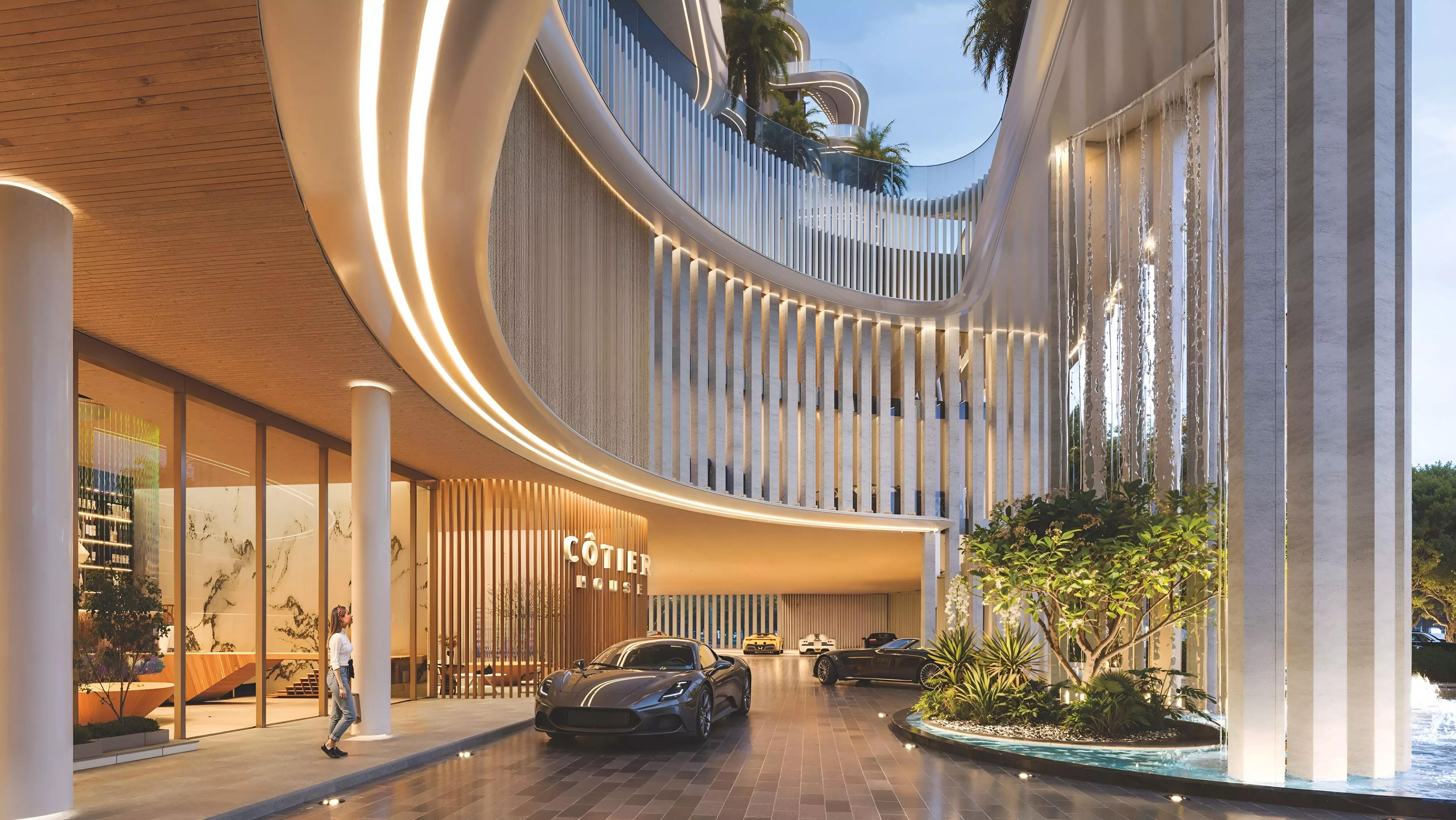 Cotier House exterior facade view, Dubai Islands, Dubai
