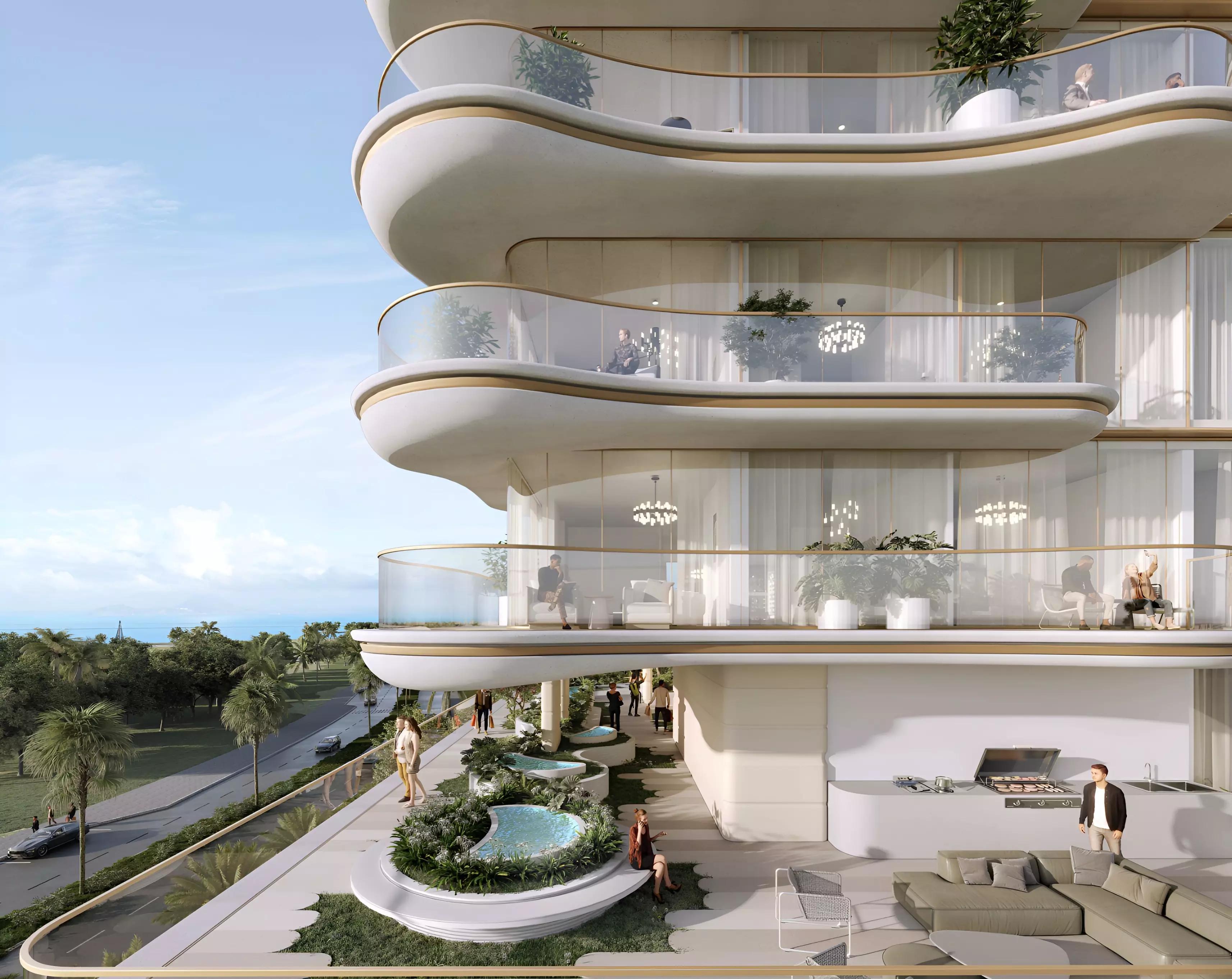 Beach Walk Residences 4 exterior facade, Dubai Islands