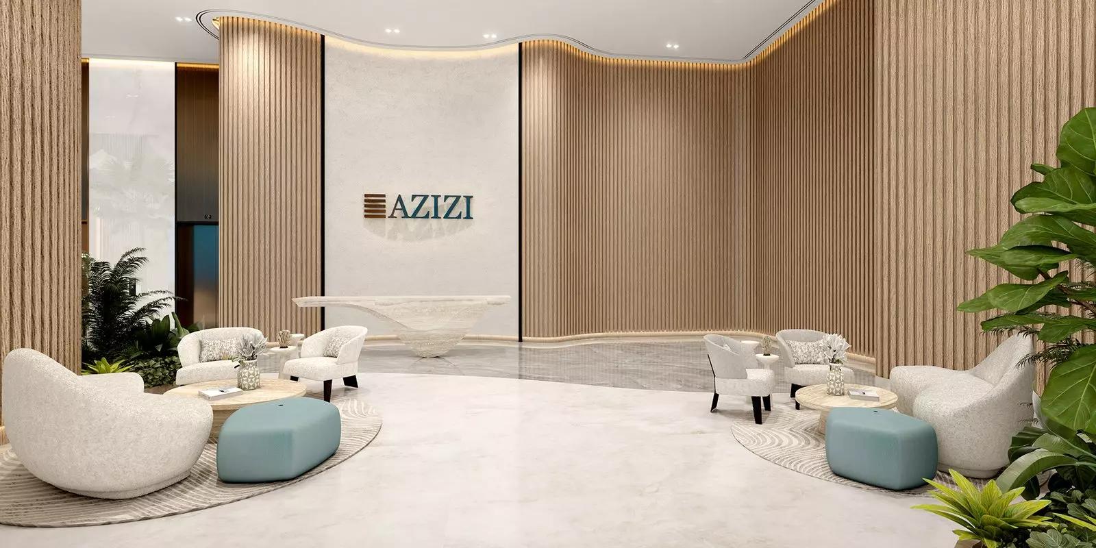 Azizi Riviera Reve balcony view over Meydan One