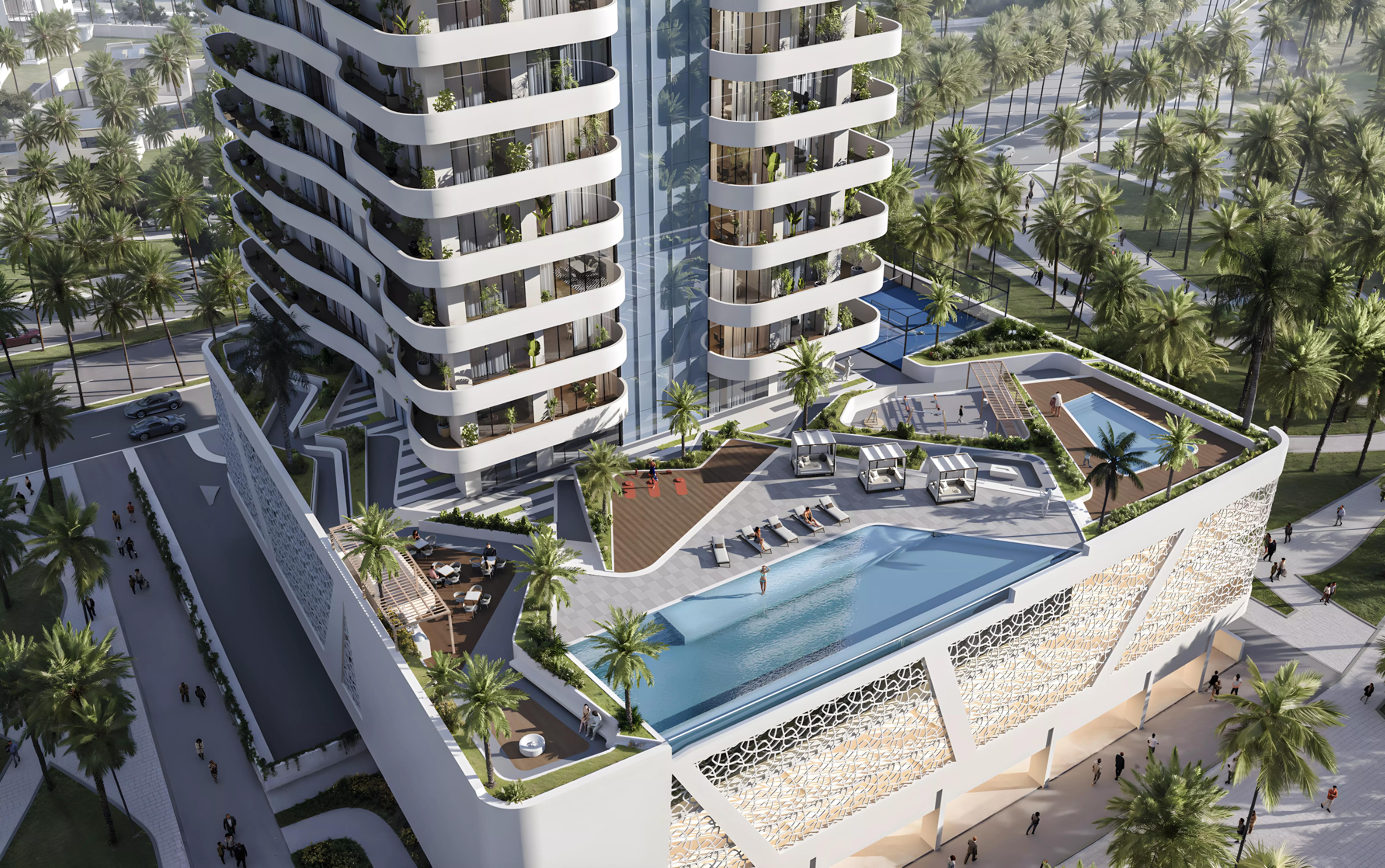 Nova Tower apartment interior living space, Dubai Science Park