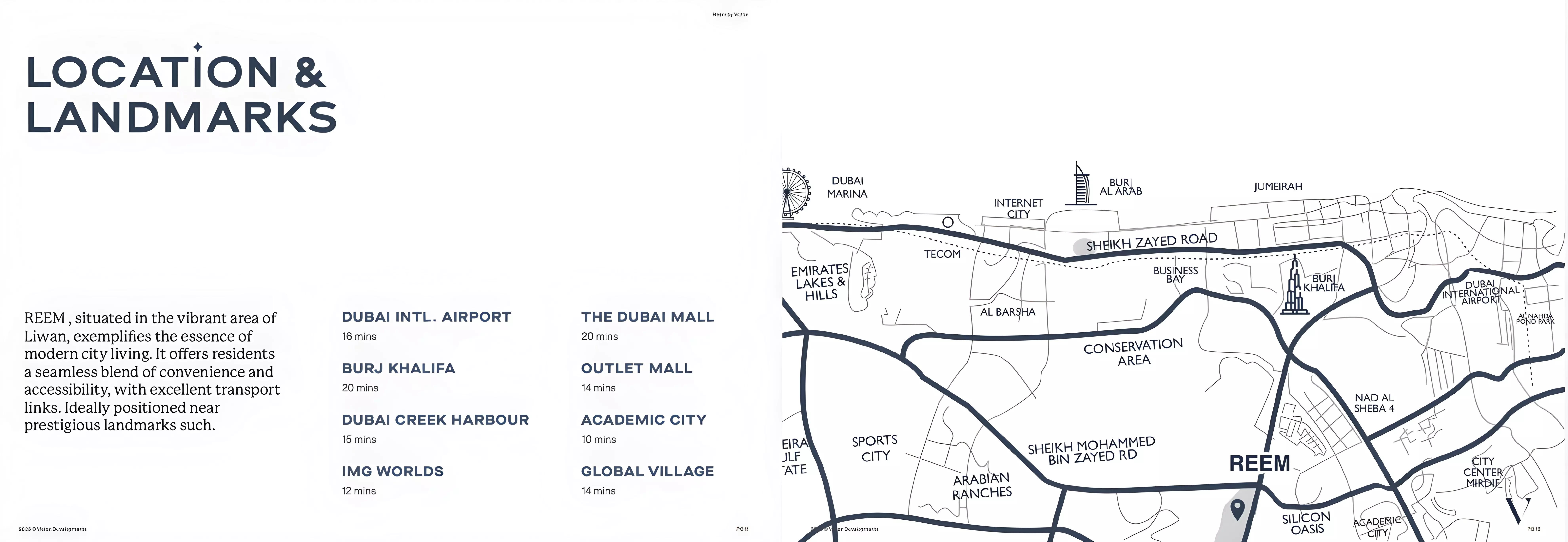 Reem by Vision masterplan layout, Liwan, Dubai
