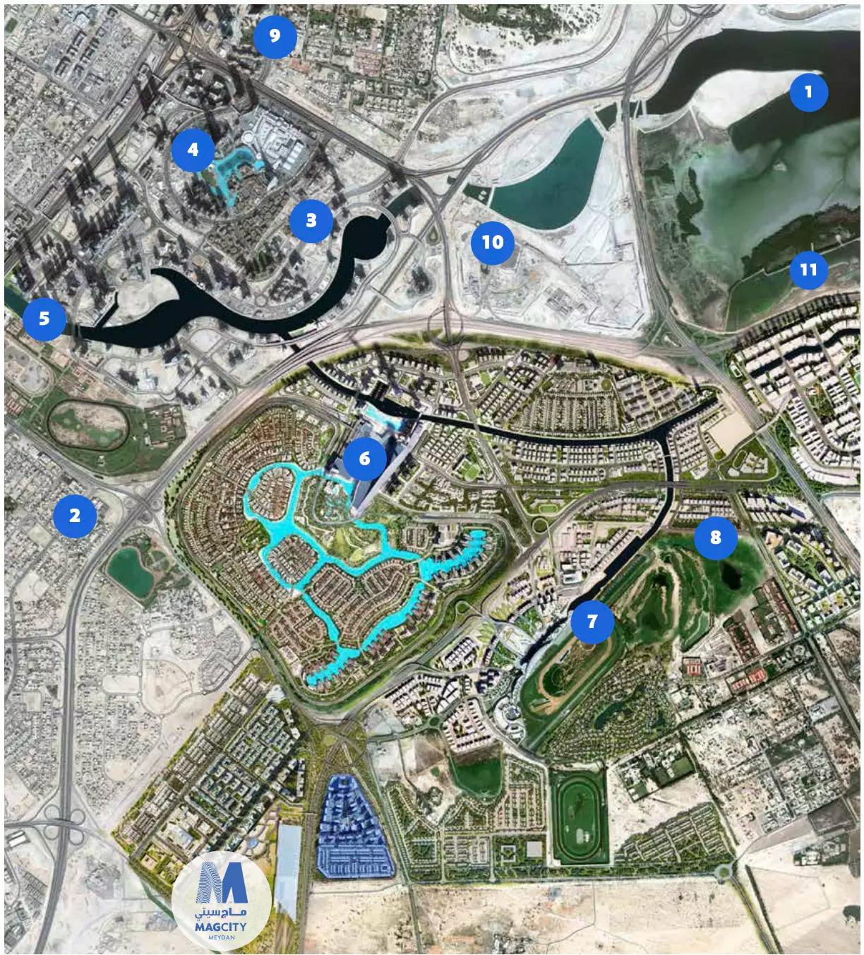 MAG City Meydan master plan layout, Mohammed Bin Rashid City