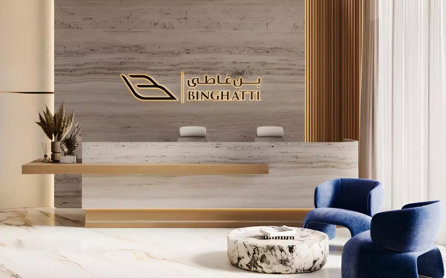 Kitchen interior finish at Binghatti Dusk, Jumeirah Village Circle