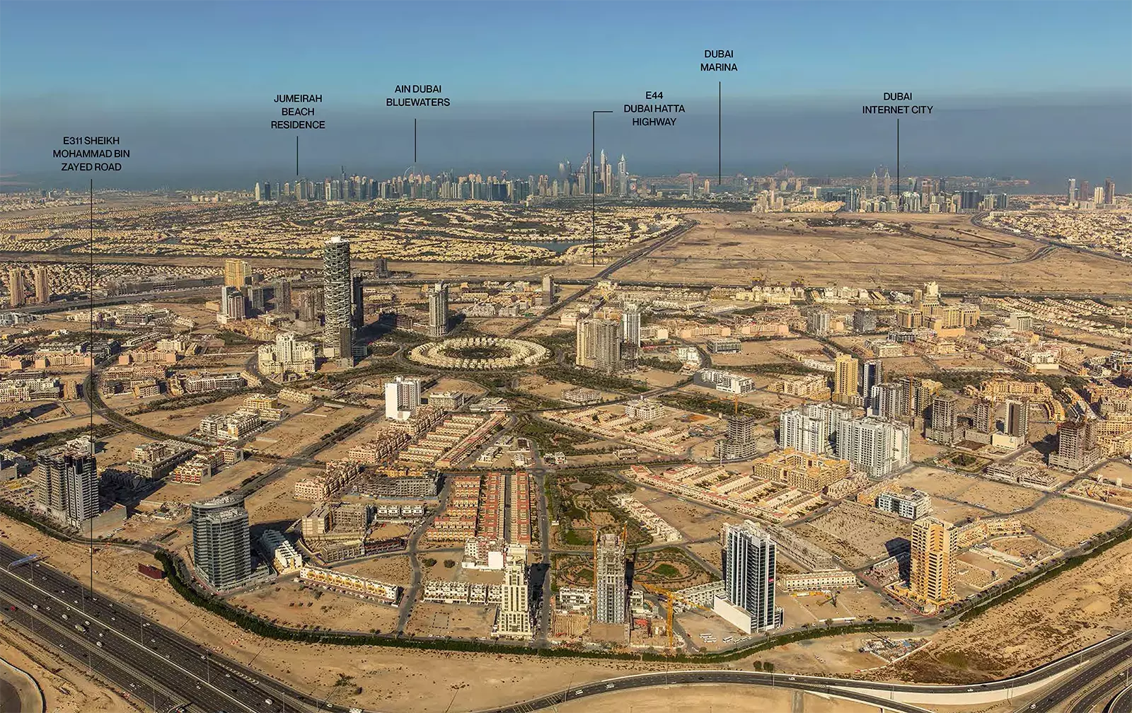 Binghatti Emerald master plan and site layout, Jumeirah Village Circle, Dubai