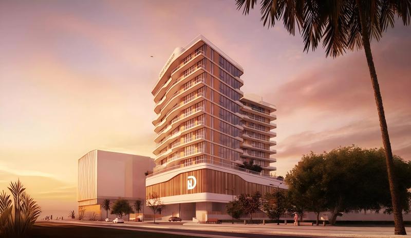 09 Life Residences exterior facade view, Dubai Land Residence Complex, Dubai