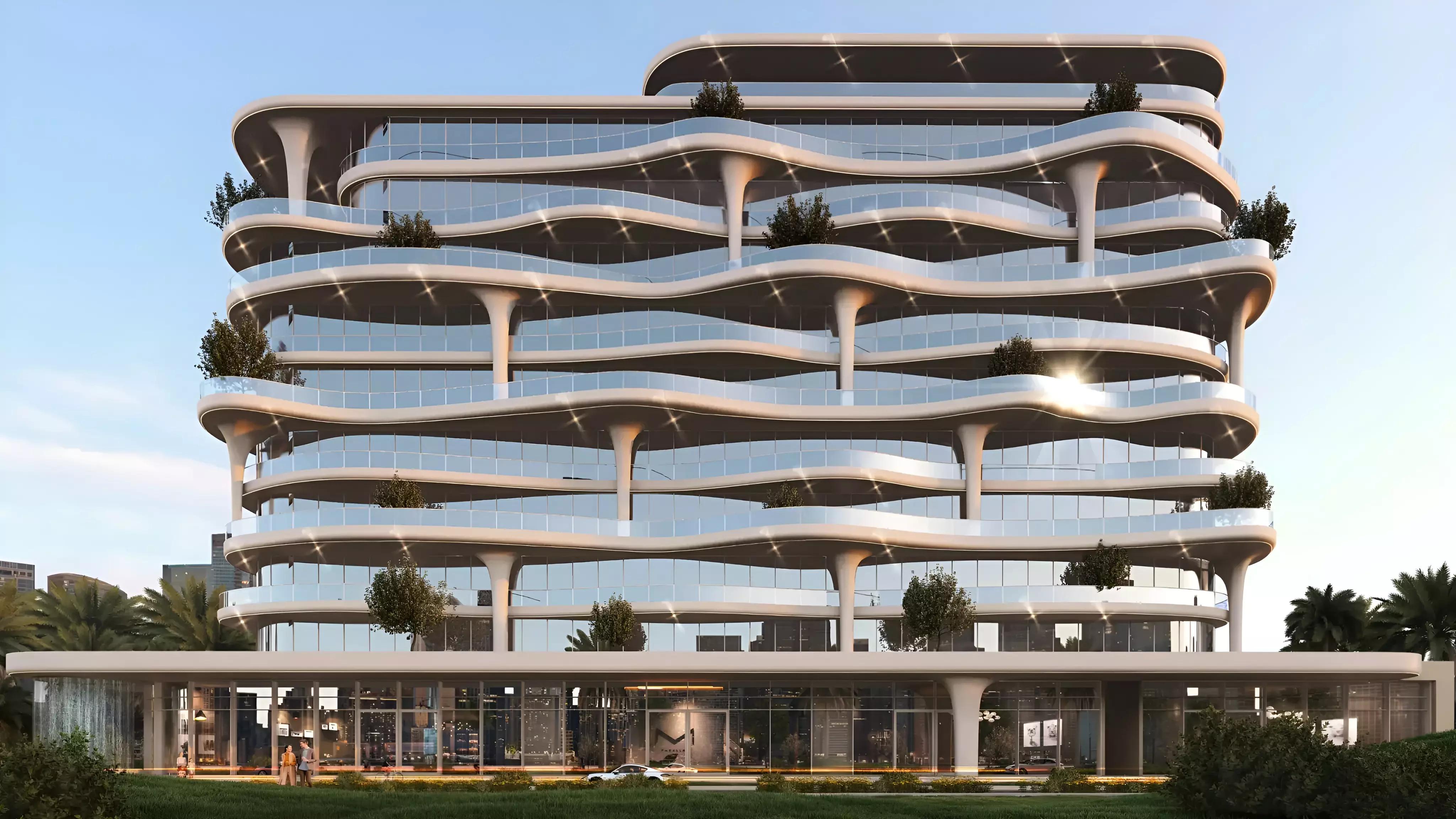 Coralis Residences villa exterior with private outdoor space, Meydan One
