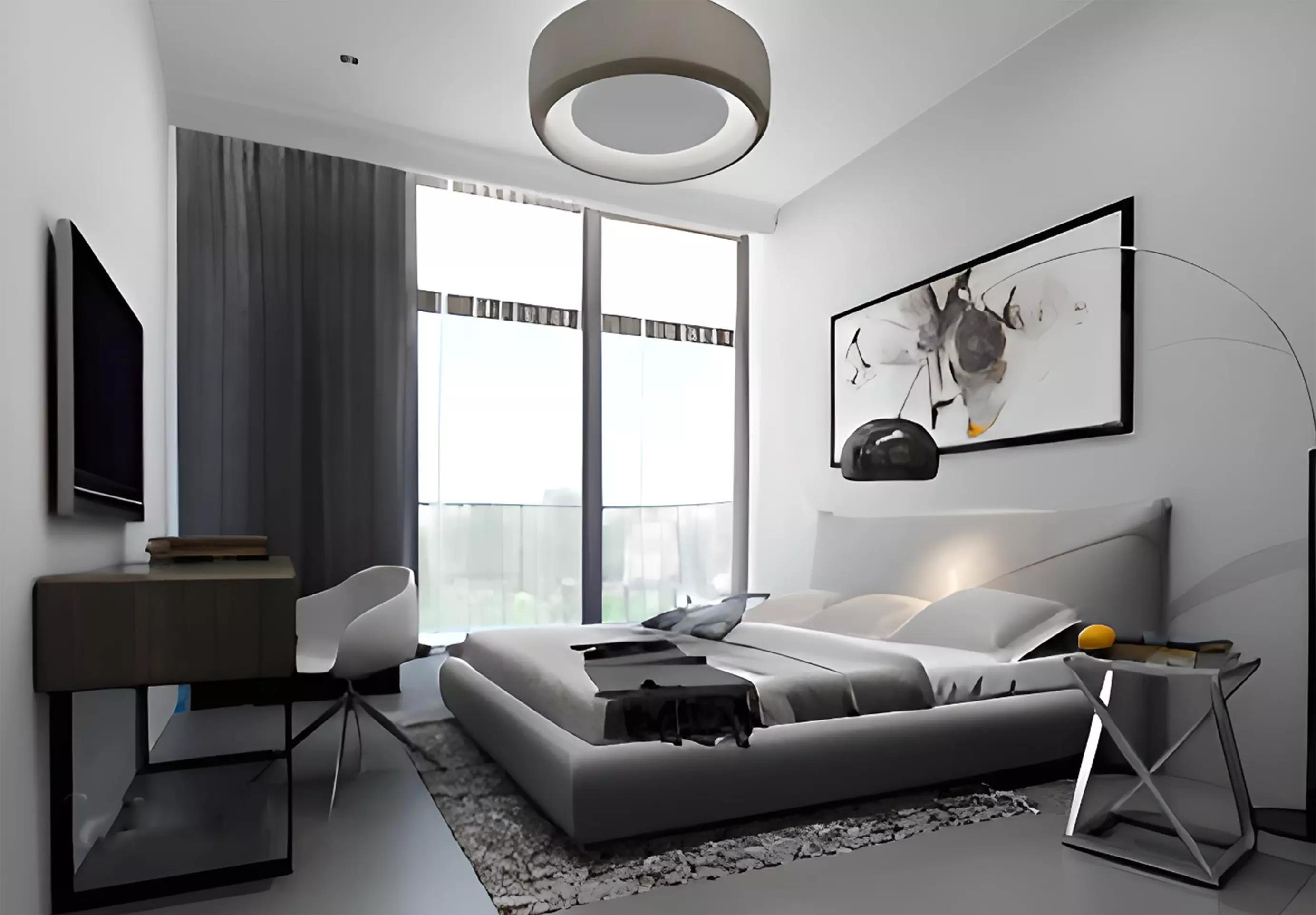 Time Phase 3 residential courtyard and landscaping, Dubai Land Residence Complex