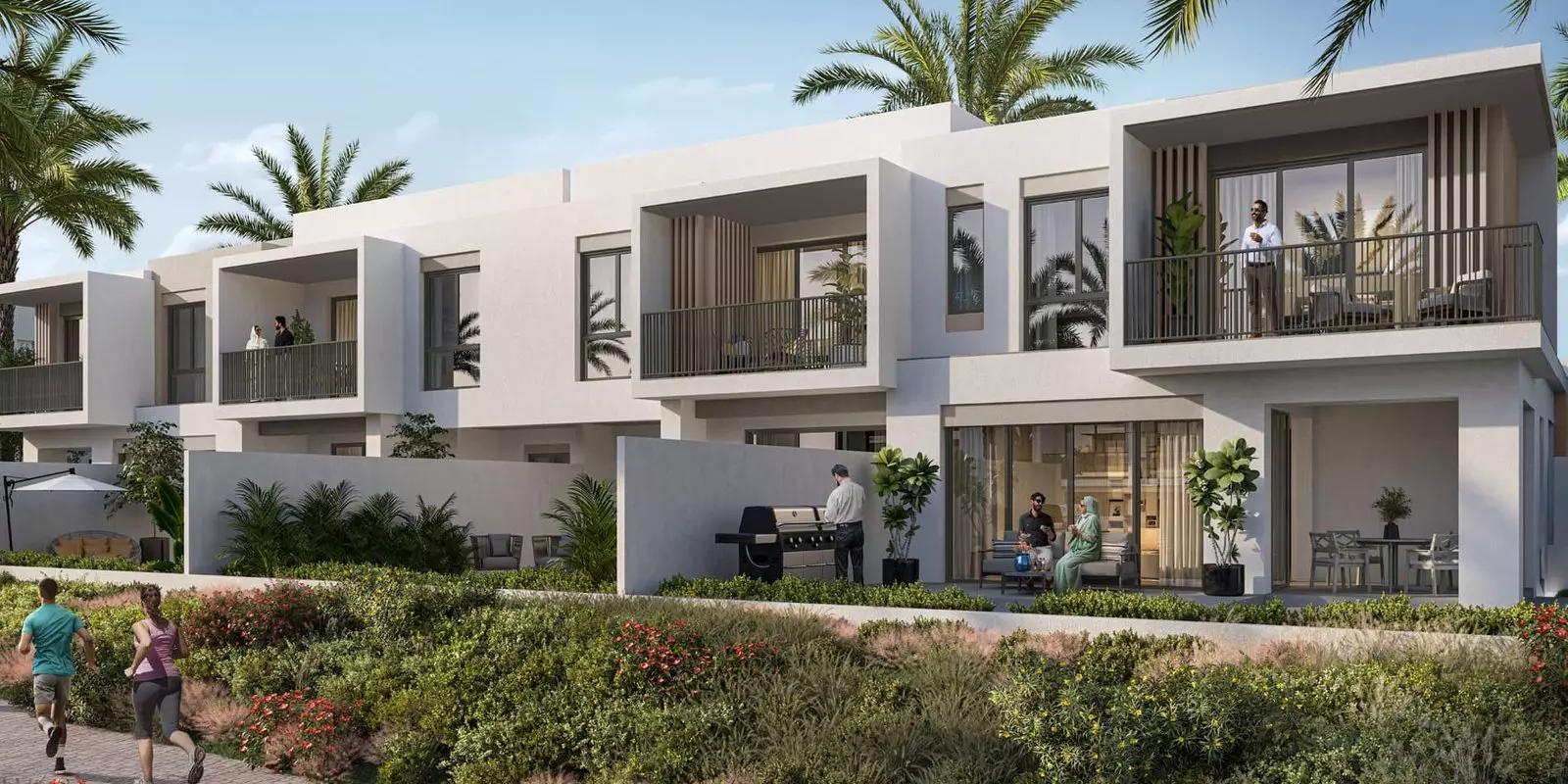Villa exterior at Jebel Ali Village Phase 3, Nakheel, Dubai
