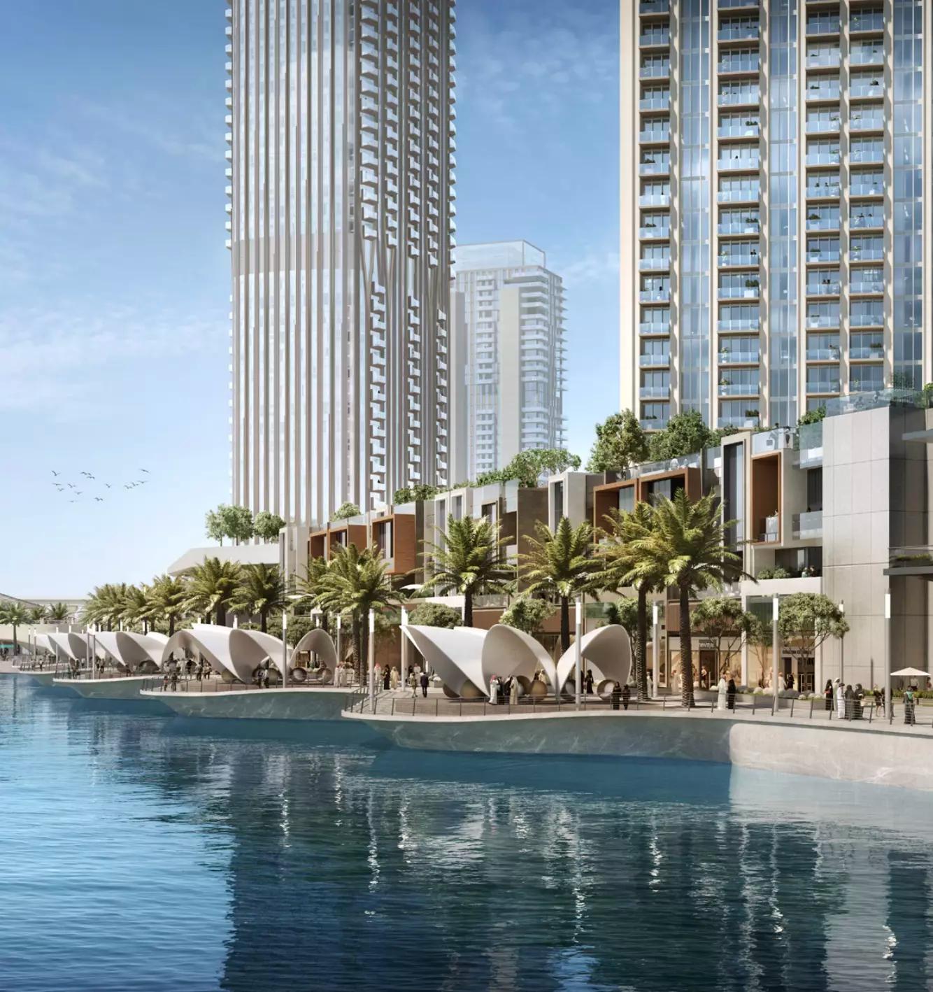 Arlo apartment interior living area, Dubai Creek Harbour