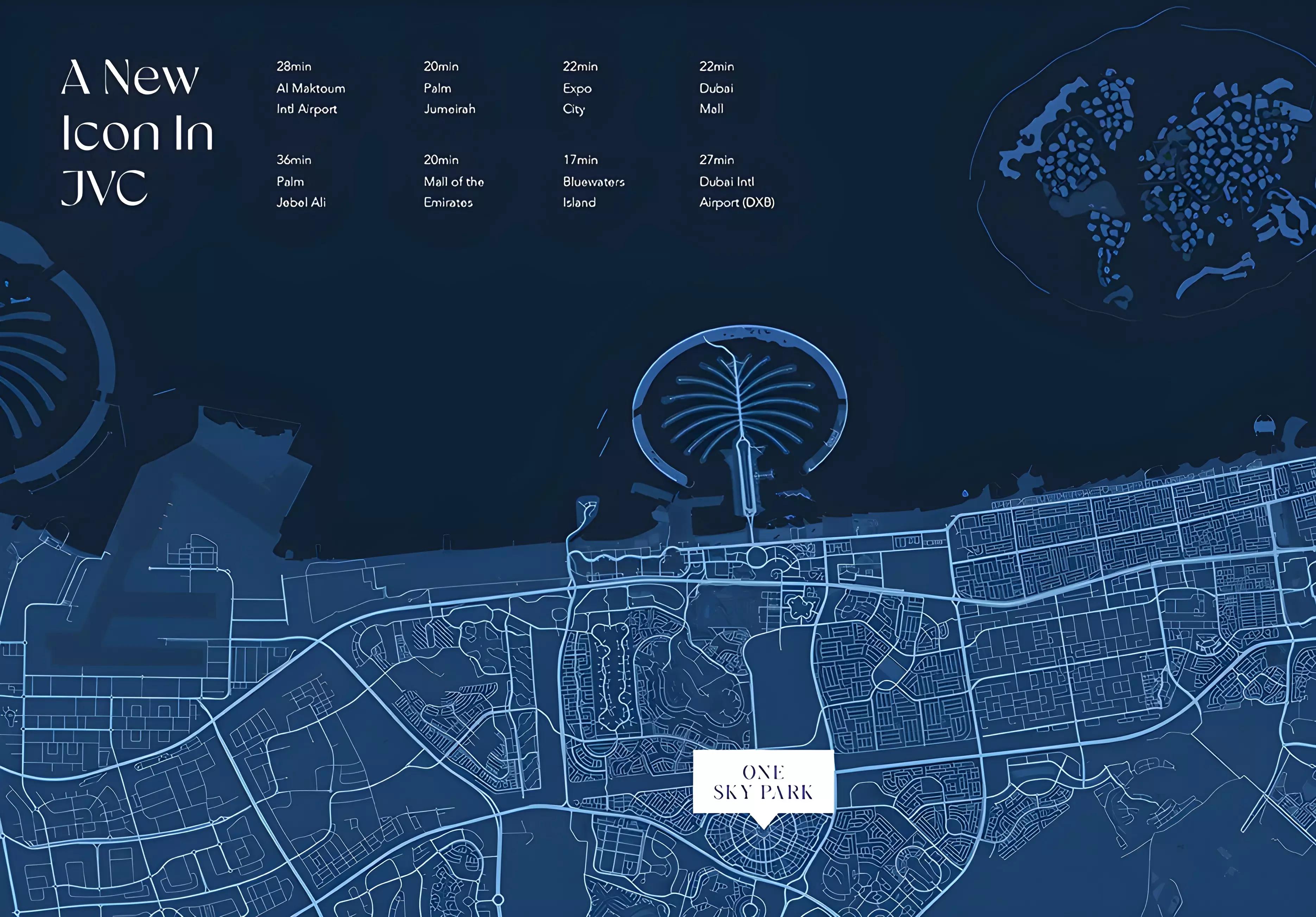 One Sky Park Phase 2 master plan layout, District 15, Jumeirah Village Circle, Dubai