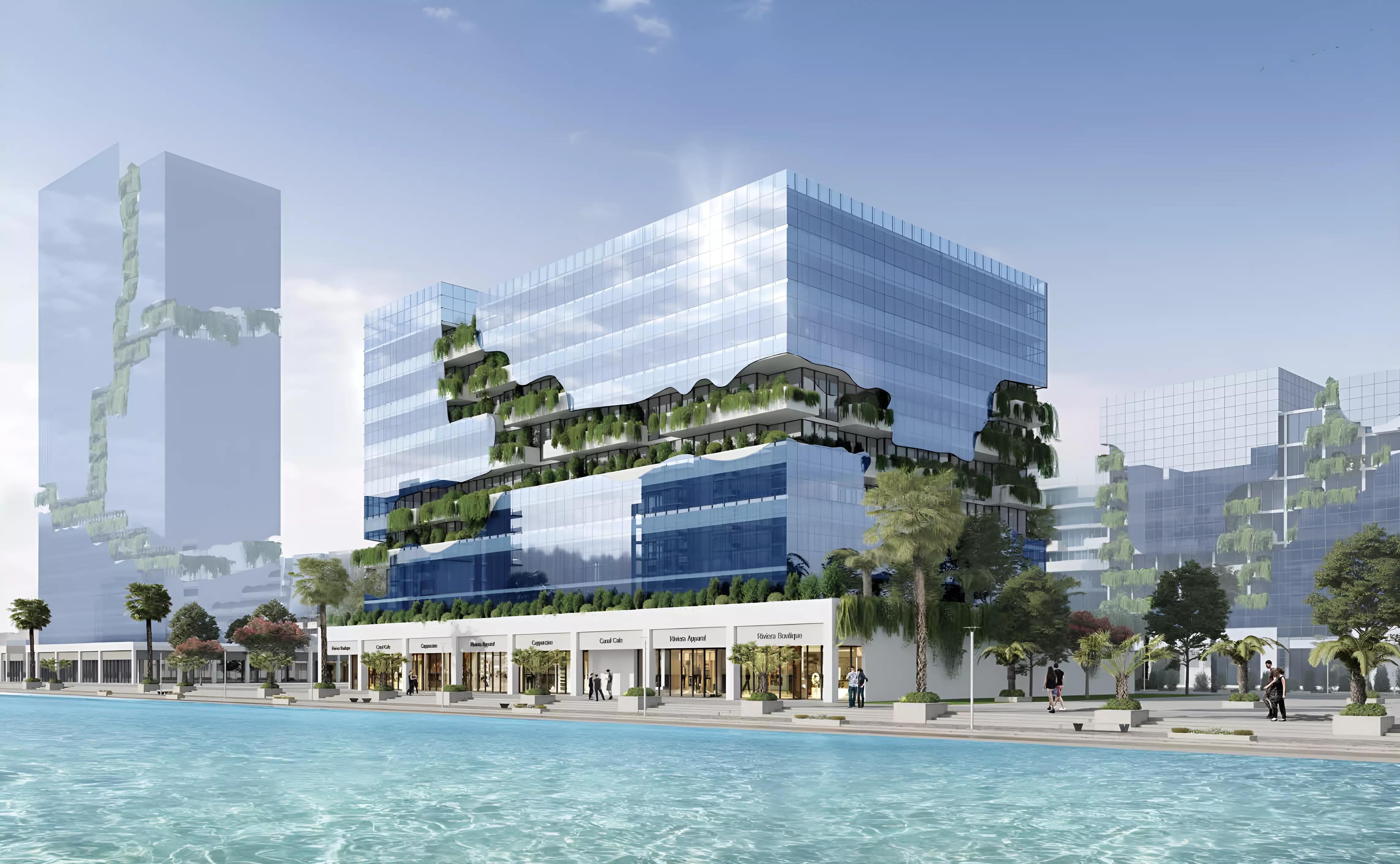 Indoor swimming pool at Azizi Riviera 69, Meydan