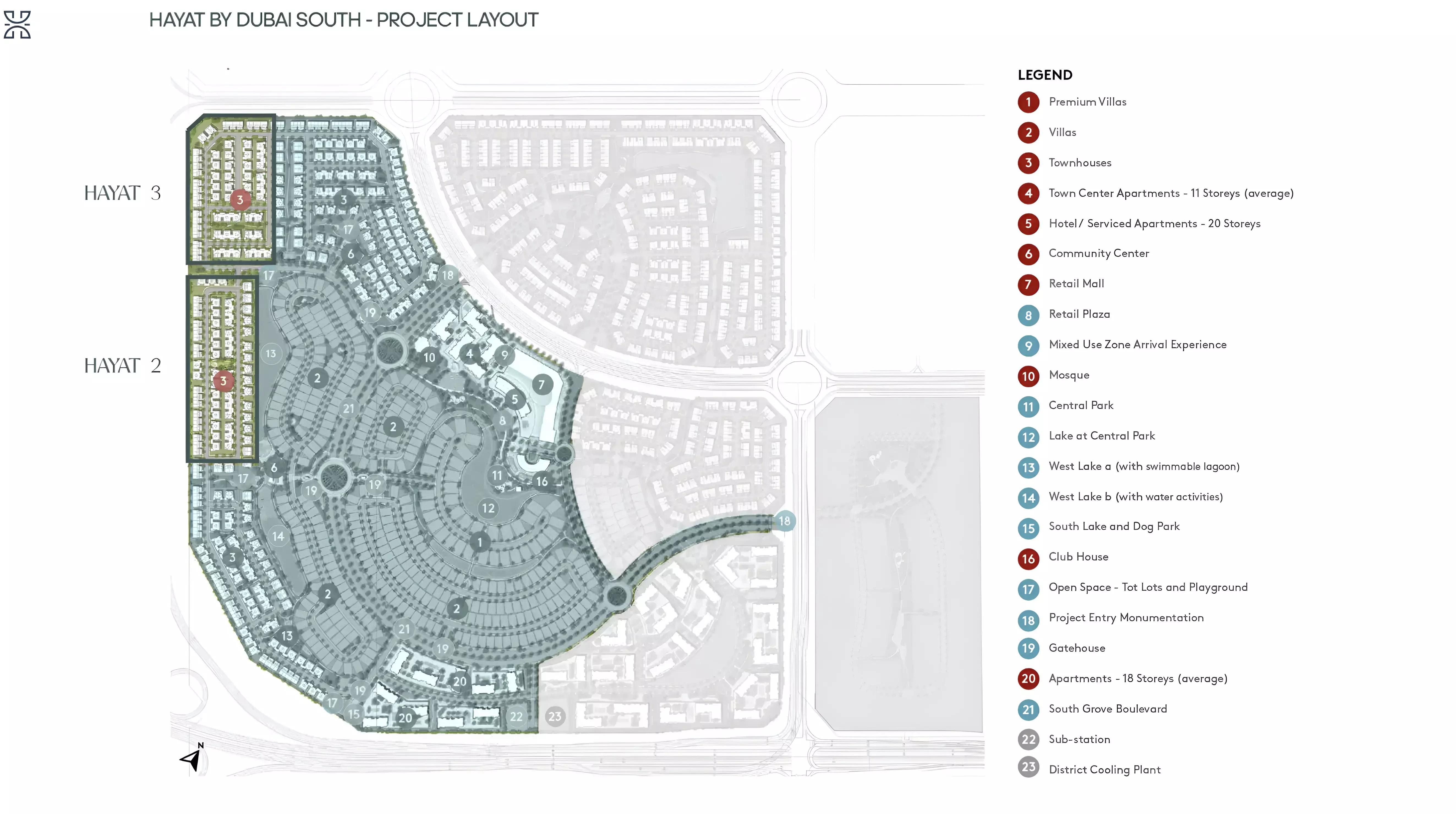 Hayat Phase 3 masterplan layout at Dubai South, Dubai