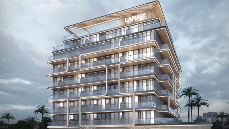 Zyra Hills exterior building render, Al Warsan, Dubai
