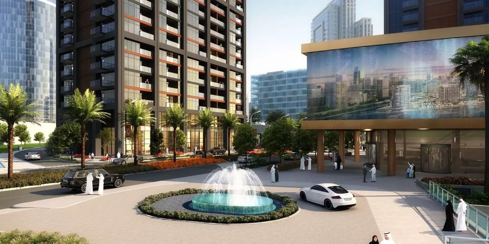 Peninsula Phase 2 shared swimming pool deck, Business Bay