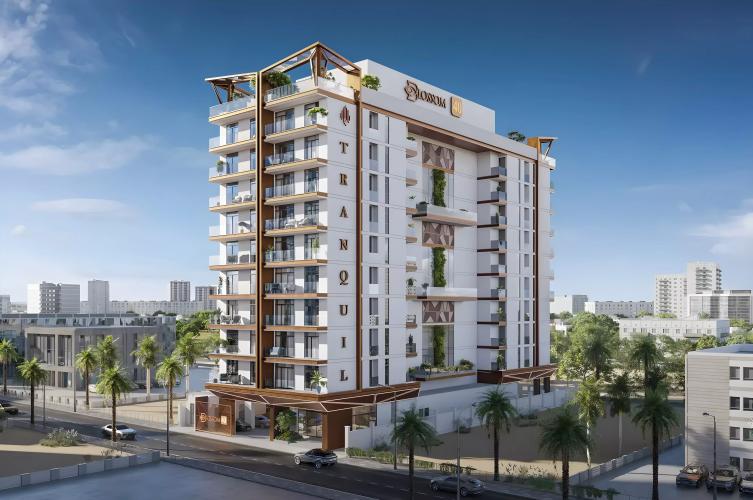 Blossom 40 residential building exterior in Majan, Dubai