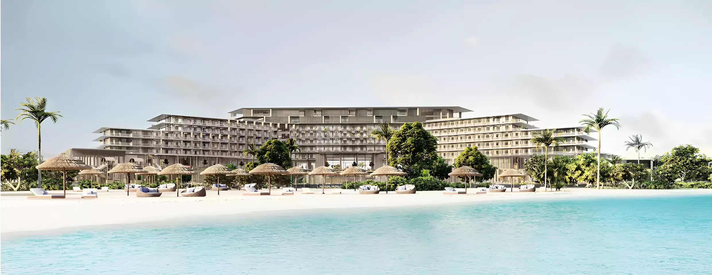 Rixos Hotel & Residences waterfront facade, Dubai Islands