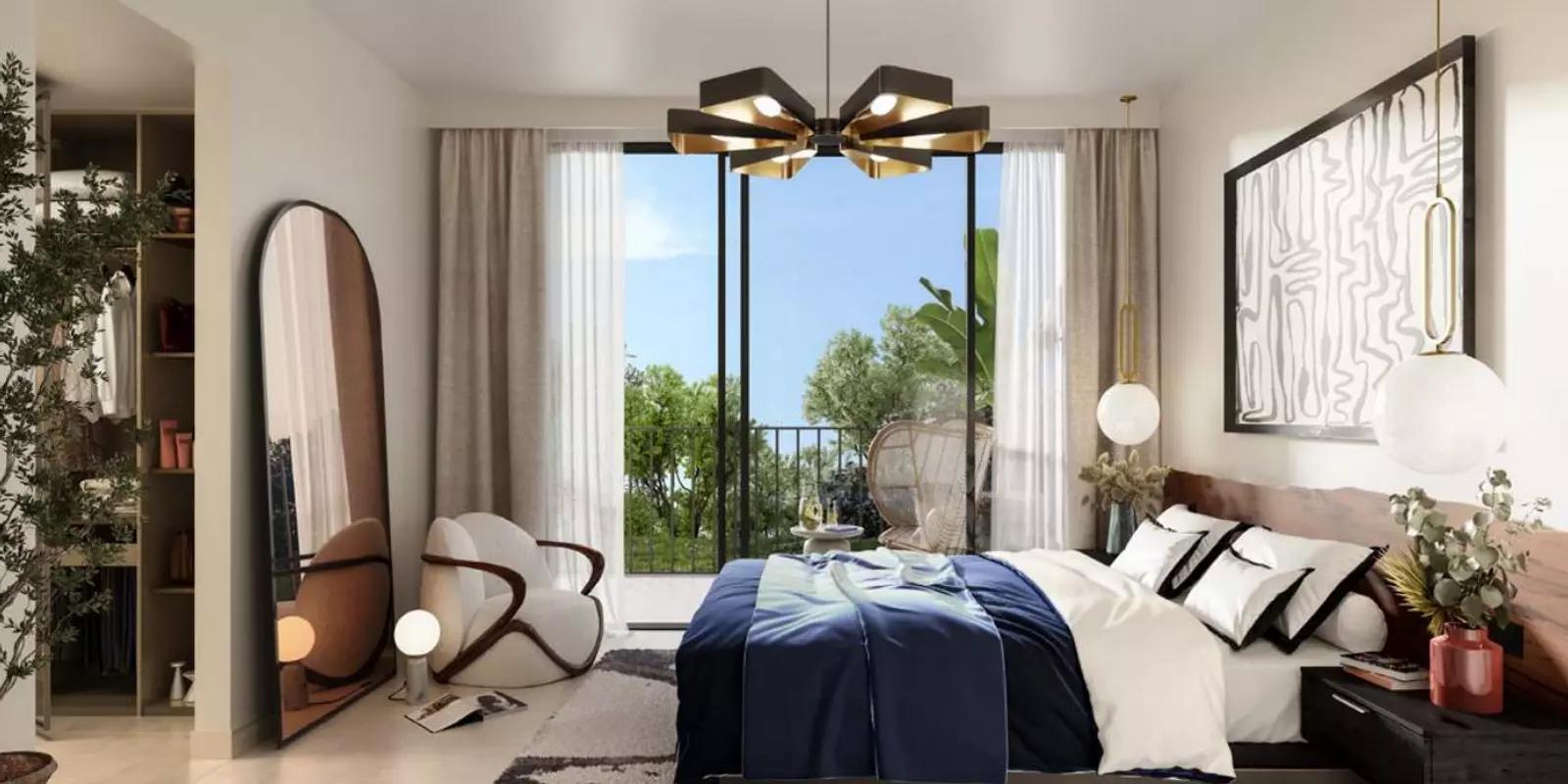 Living area interior of a Fairway Villas Phase 2 unit, Emaar South