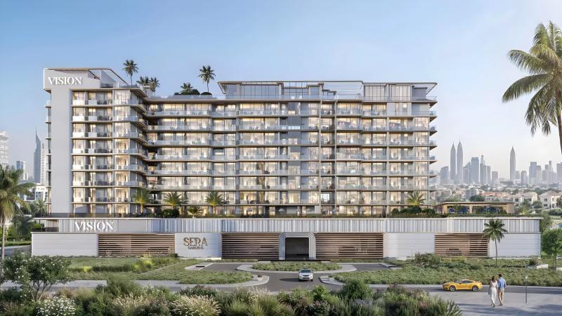 Sera Gardens exterior facade view, Dubai Production City, Dubai