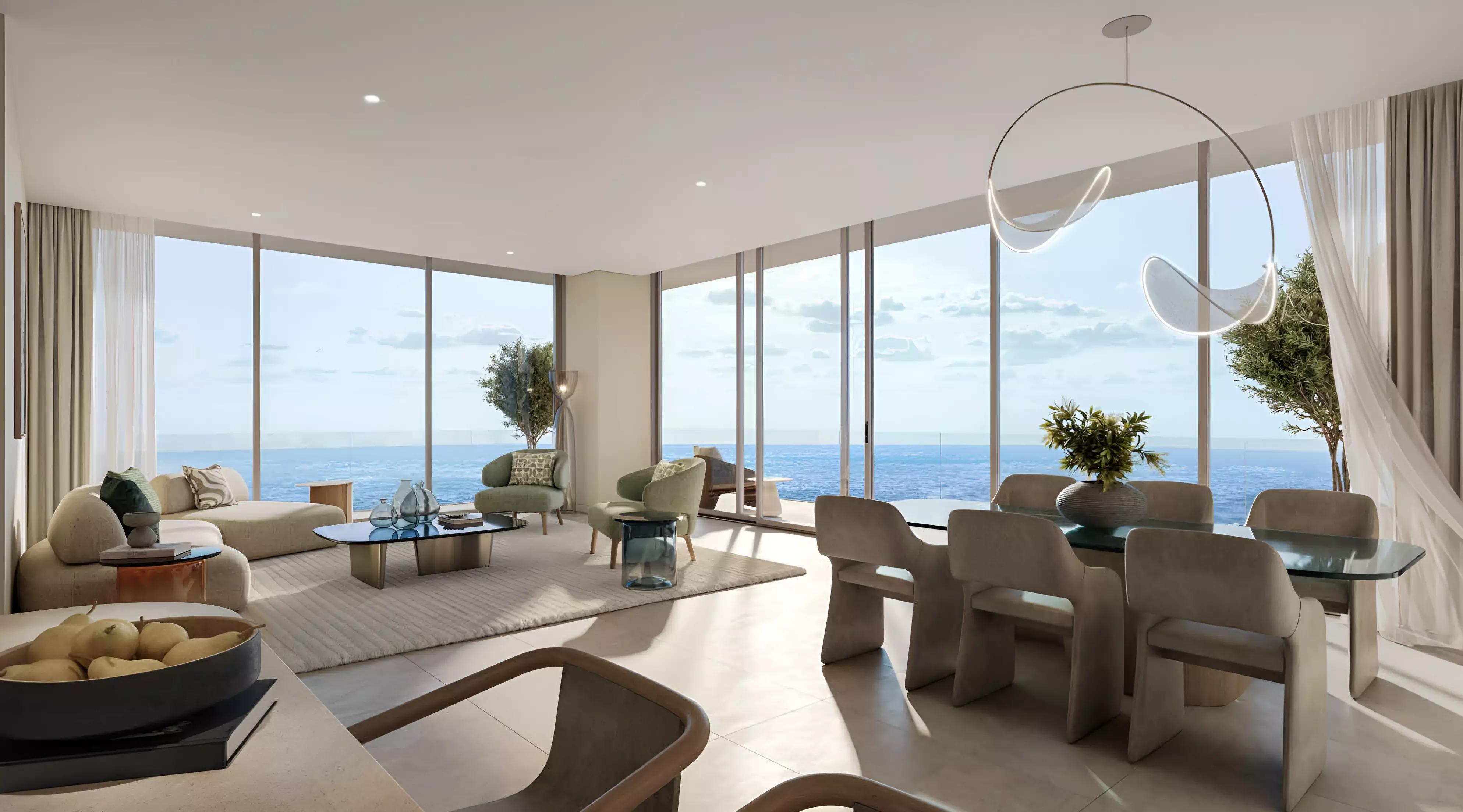 Chelsea Residences 2 waterfront facade, Dubai Maritime City