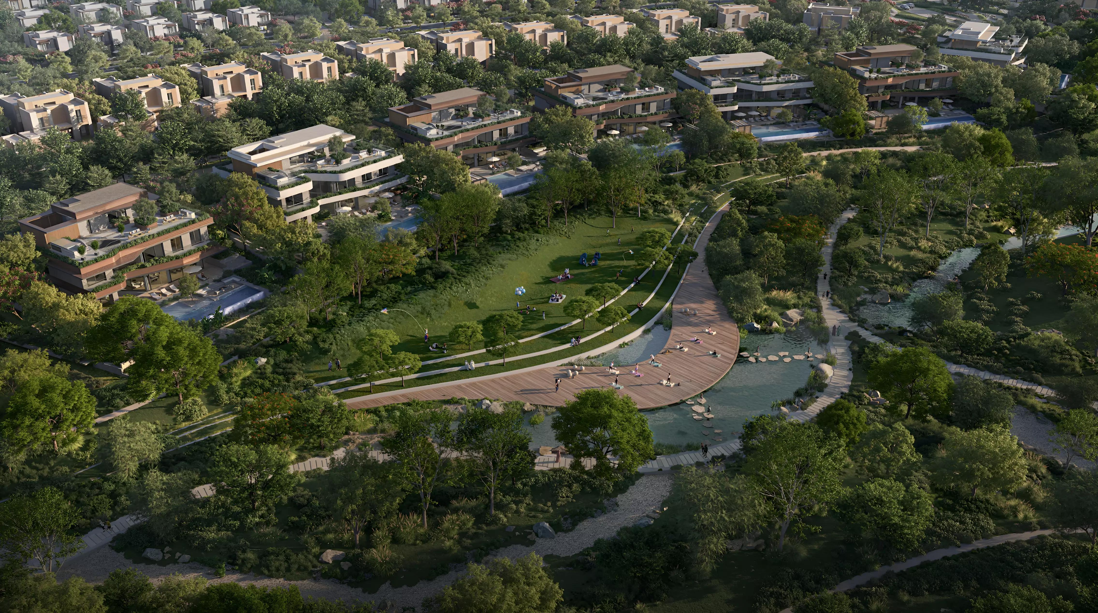 Ravenna Residences villa exterior view, The Wilds by Aldar, Dubai