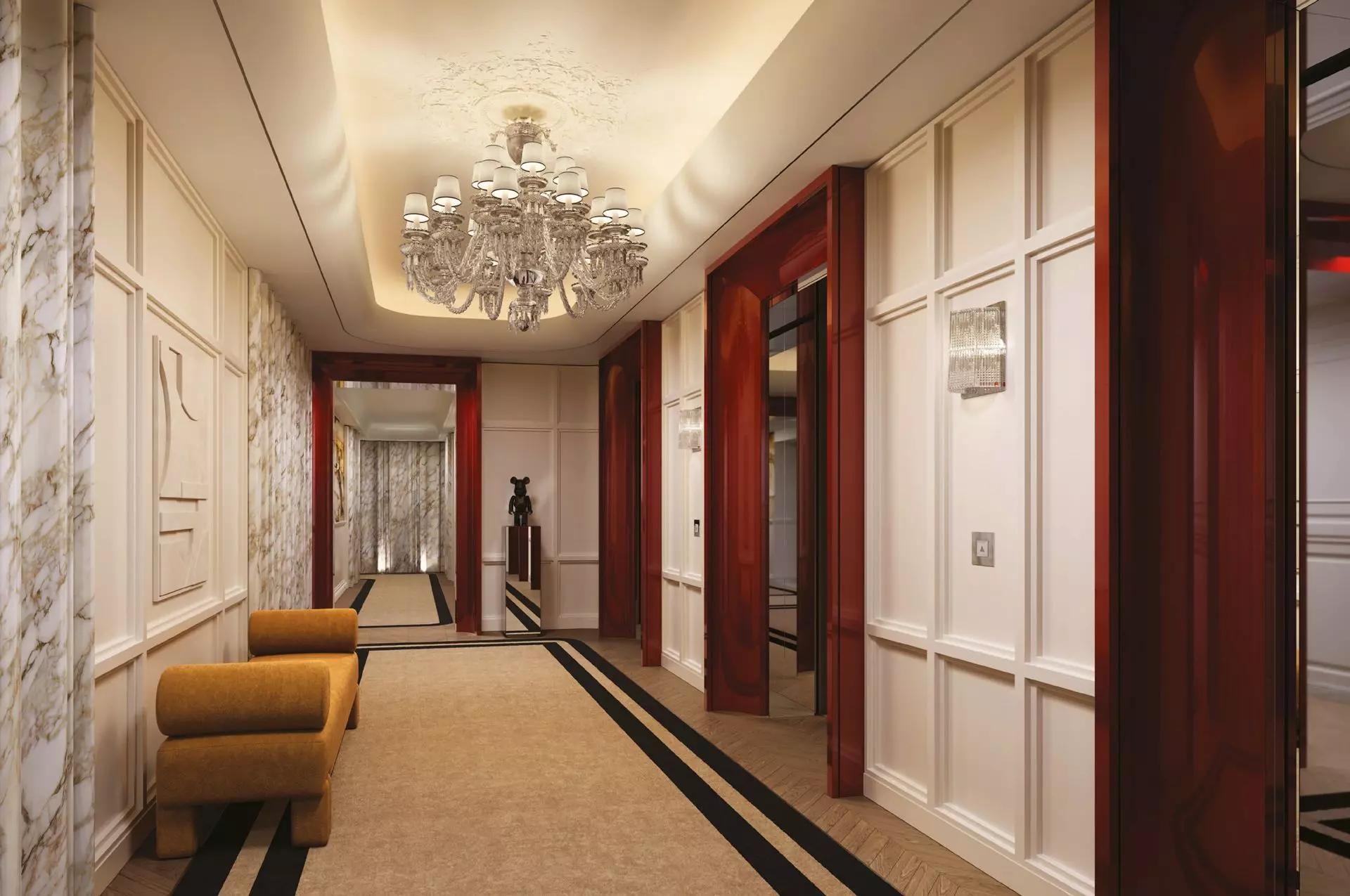 Baccarat Hotel & Residences Phase 2 building facade detail, Burj Khalifa Area, Dubai