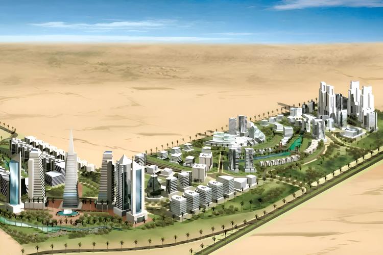 Exterior view of Celine by Vision apartment building in Liwan, Dubai