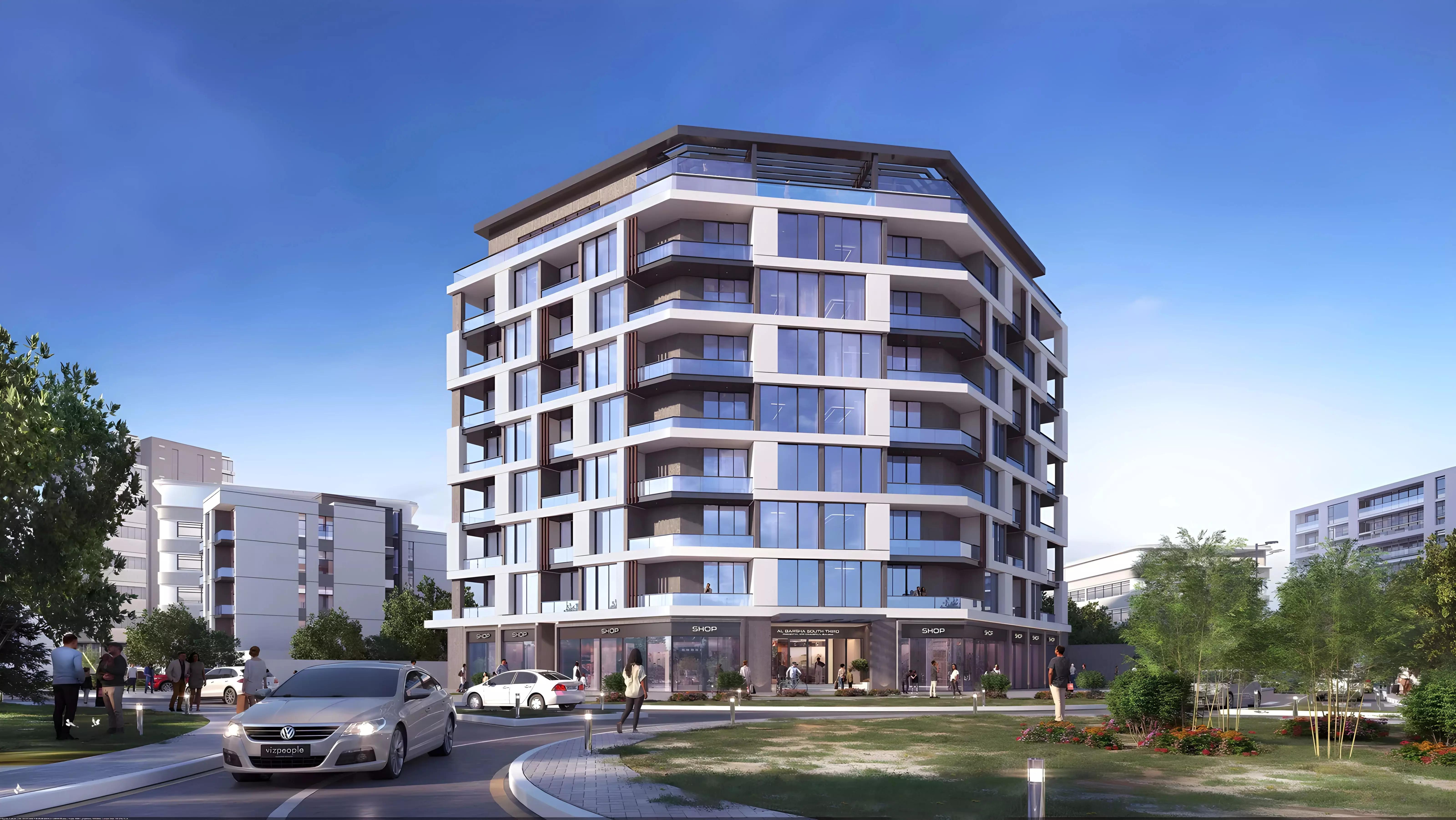 Rose Gardens Phase 3 exterior facade view, Arjan, Dubai