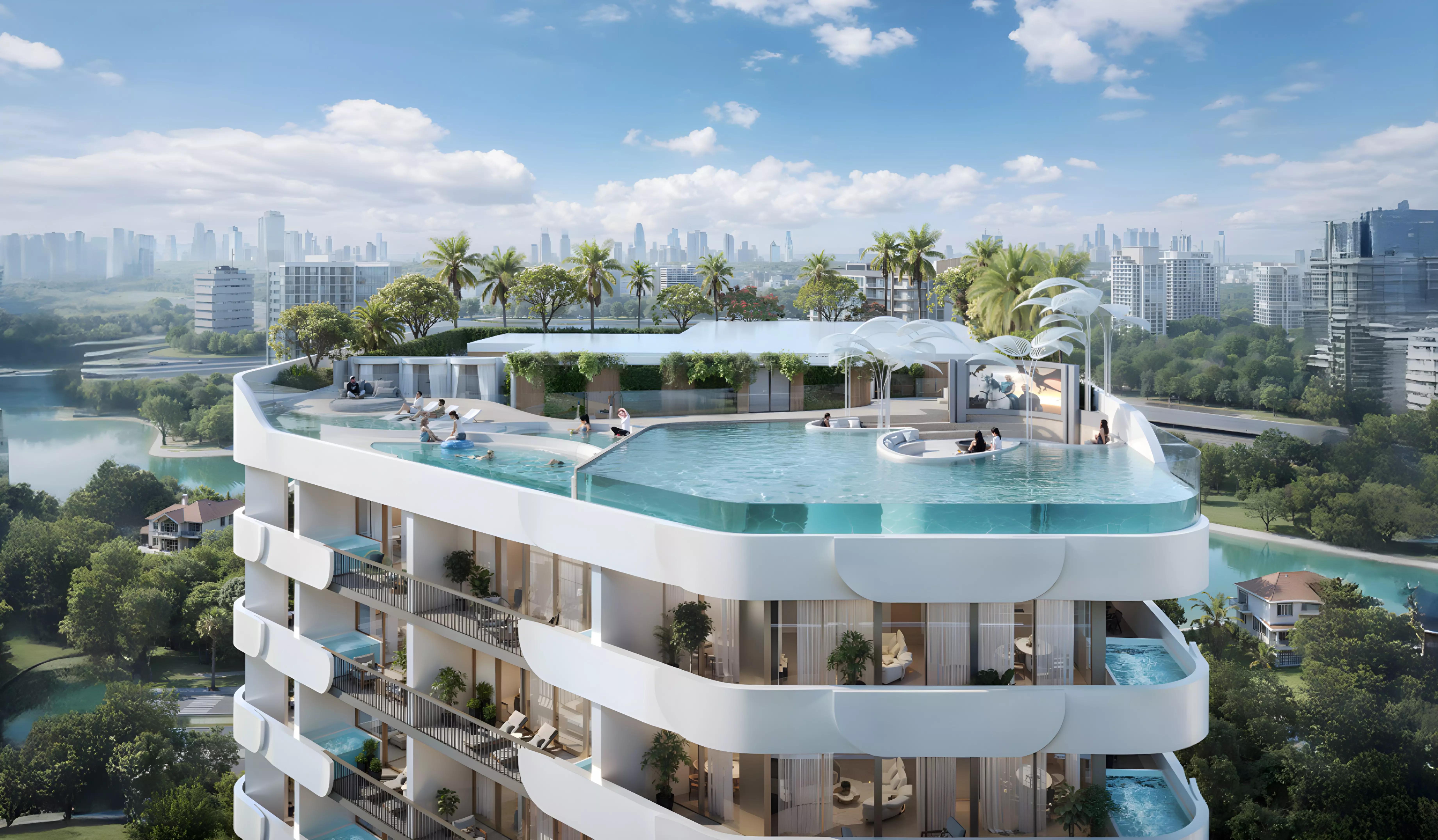 Weybridge Gardens Phase 5 indoor swimming pool amenity, Dubai Land, Dubai