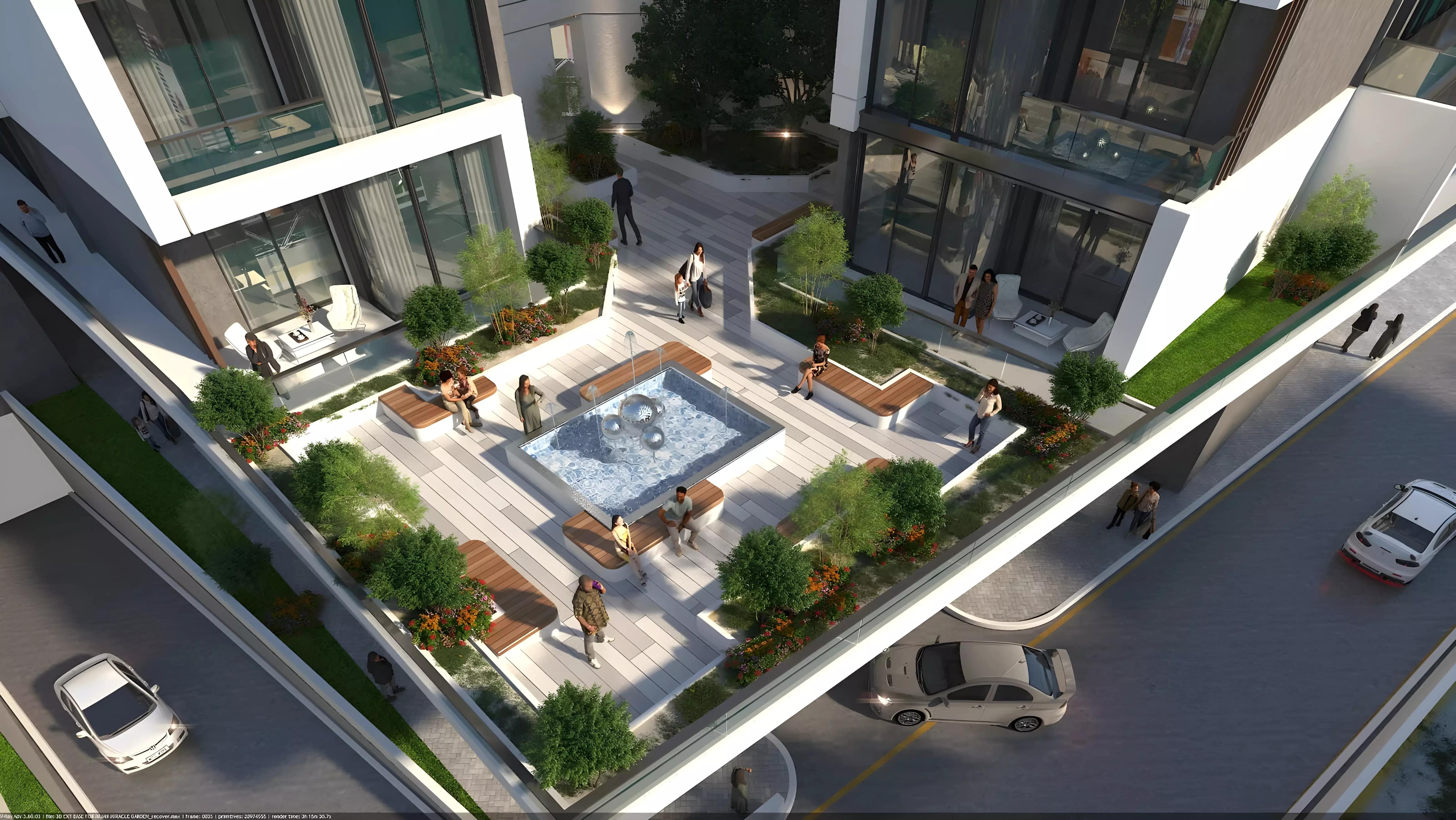 Rose Gardens Phase 3 indoor swimming pool area, Arjan, Dubai