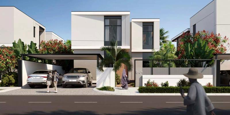 Exterior view of Murooj Al Furjan villa by Nakheel, Al Furjan, Dubai