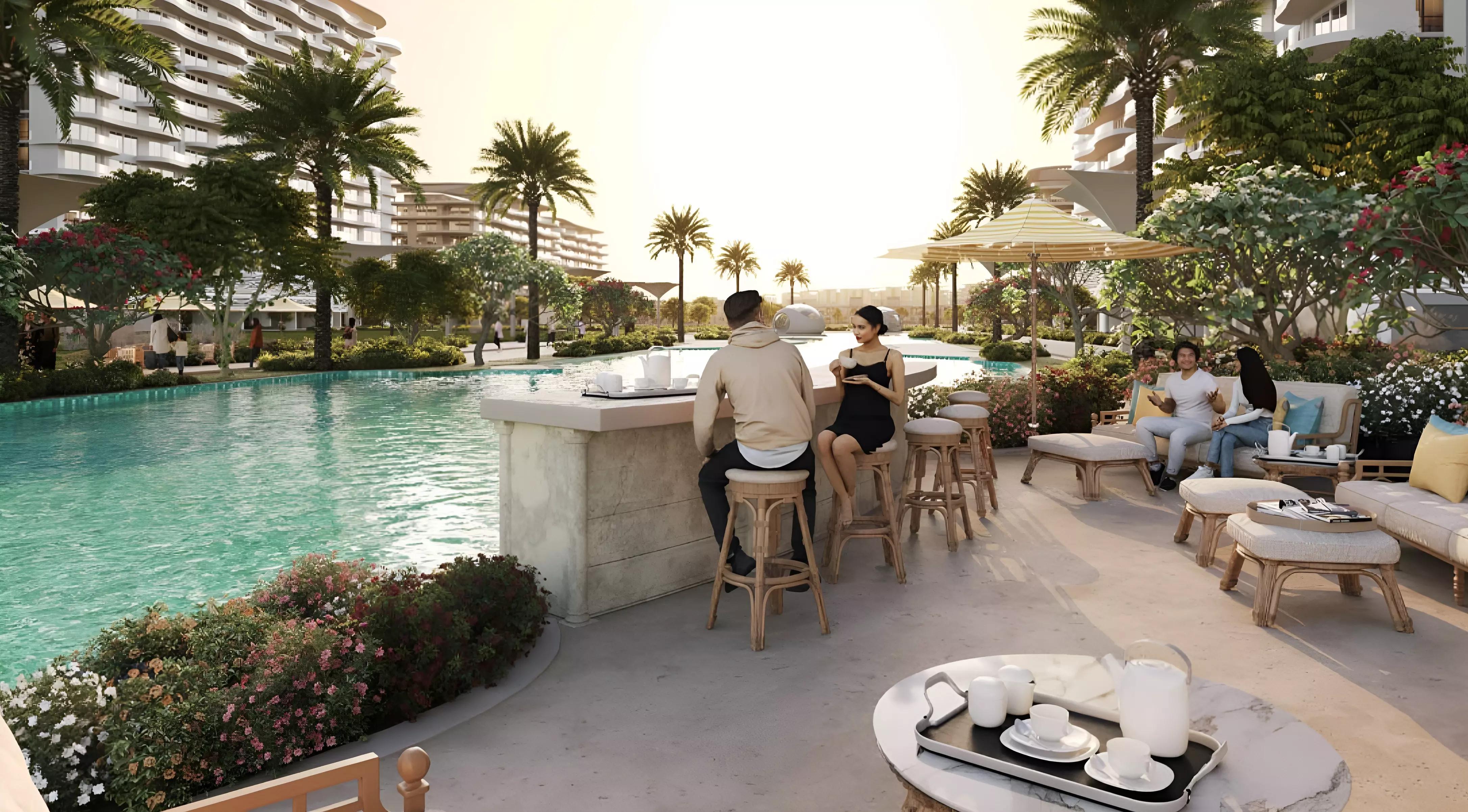 The Acres Phase 3 villa facade and driveway, Dubai Land, Dubai