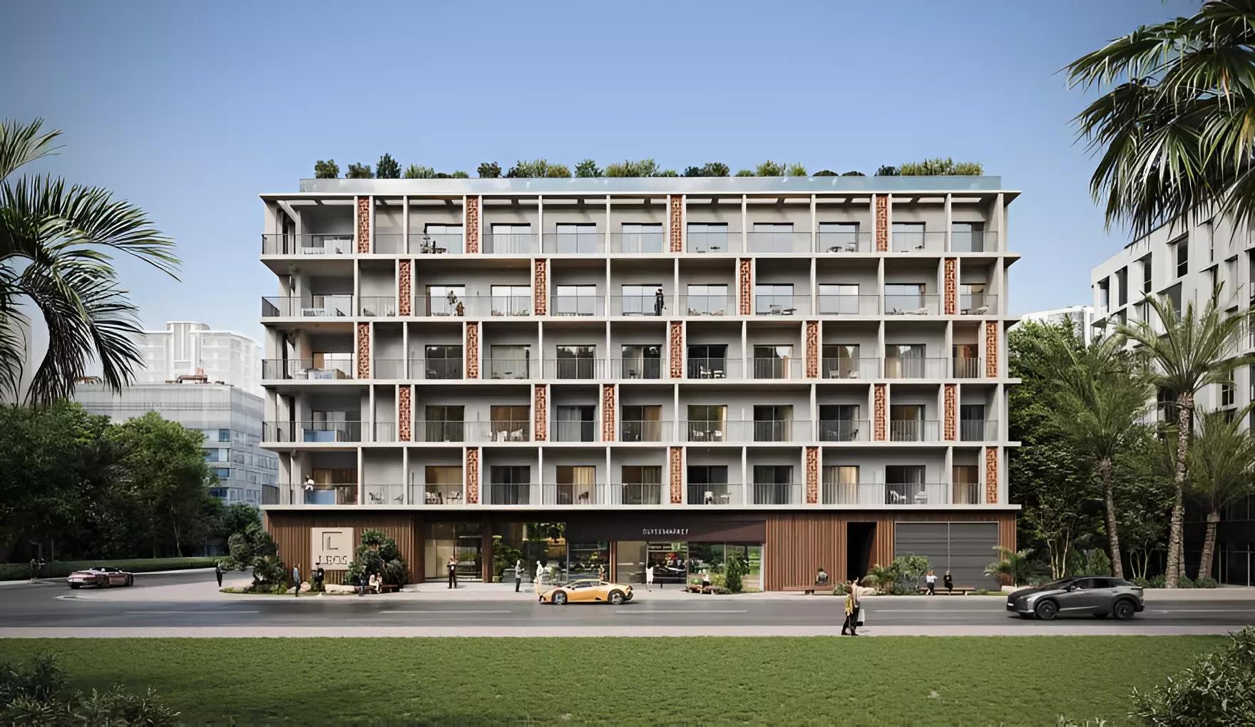 Weybridge Gardens Phase 2 residential tower view, Dubai Land, Dubai