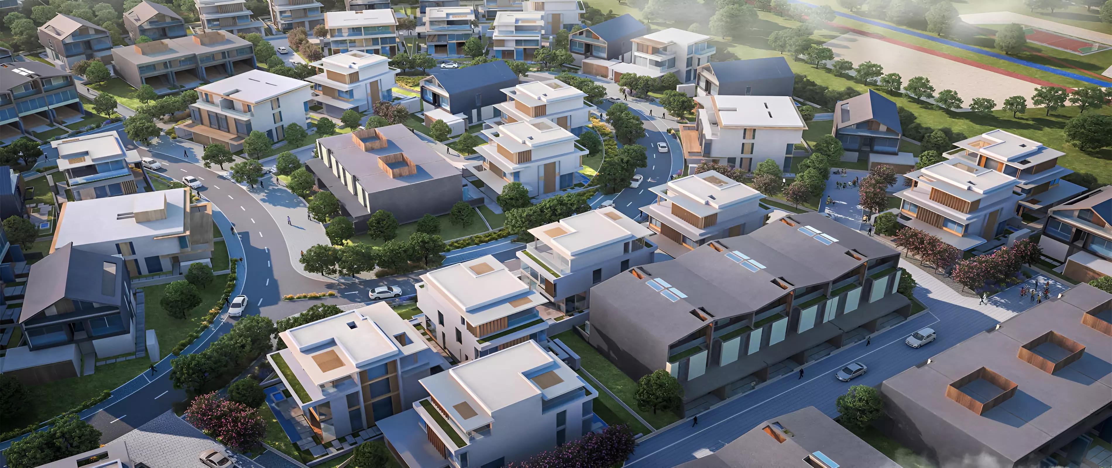 Landscaped community park within Nad Al Sheba Gardens Phase 2, Dubai