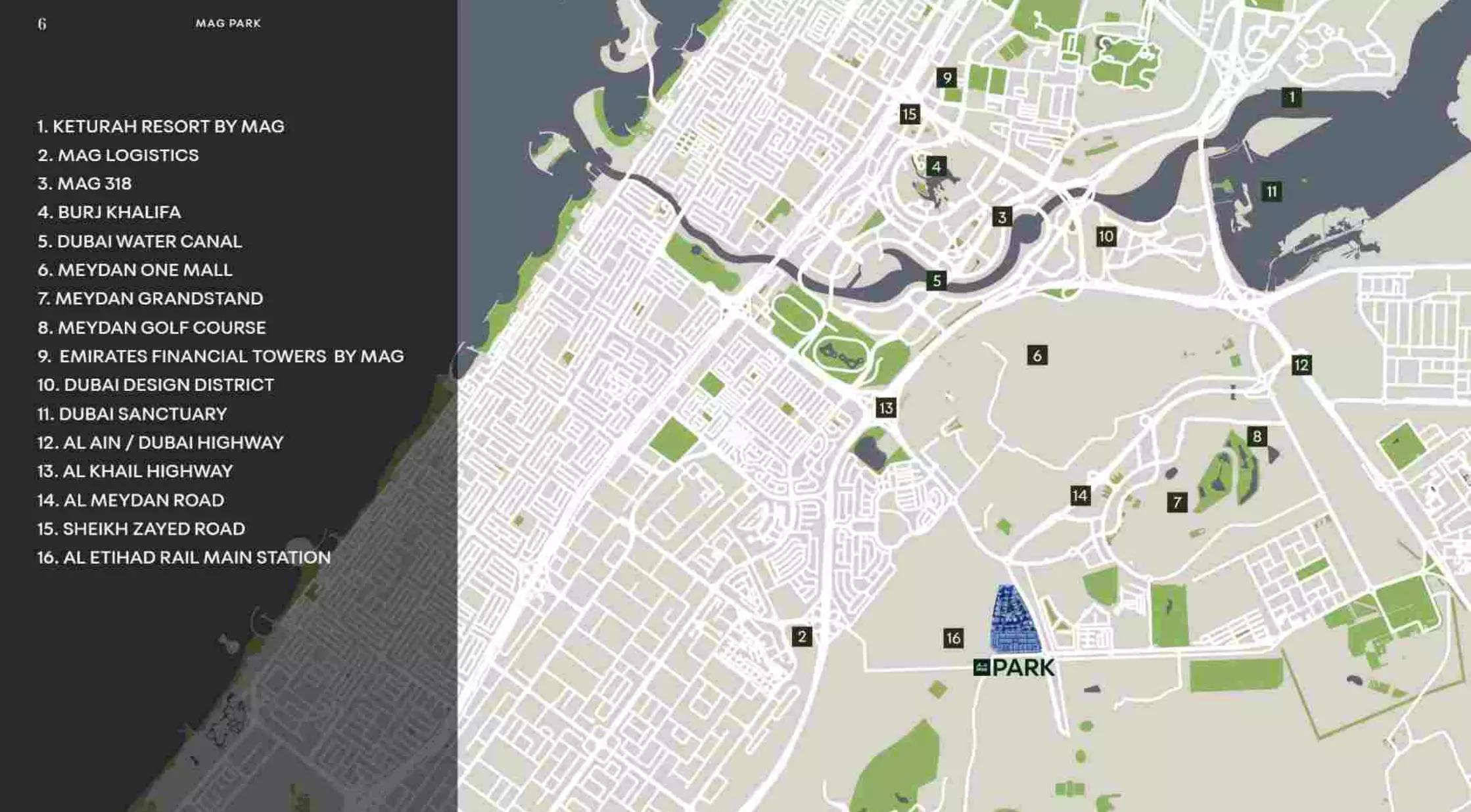 Mag City Parks community master plan layout, MAG Park, MBR City, Dubai