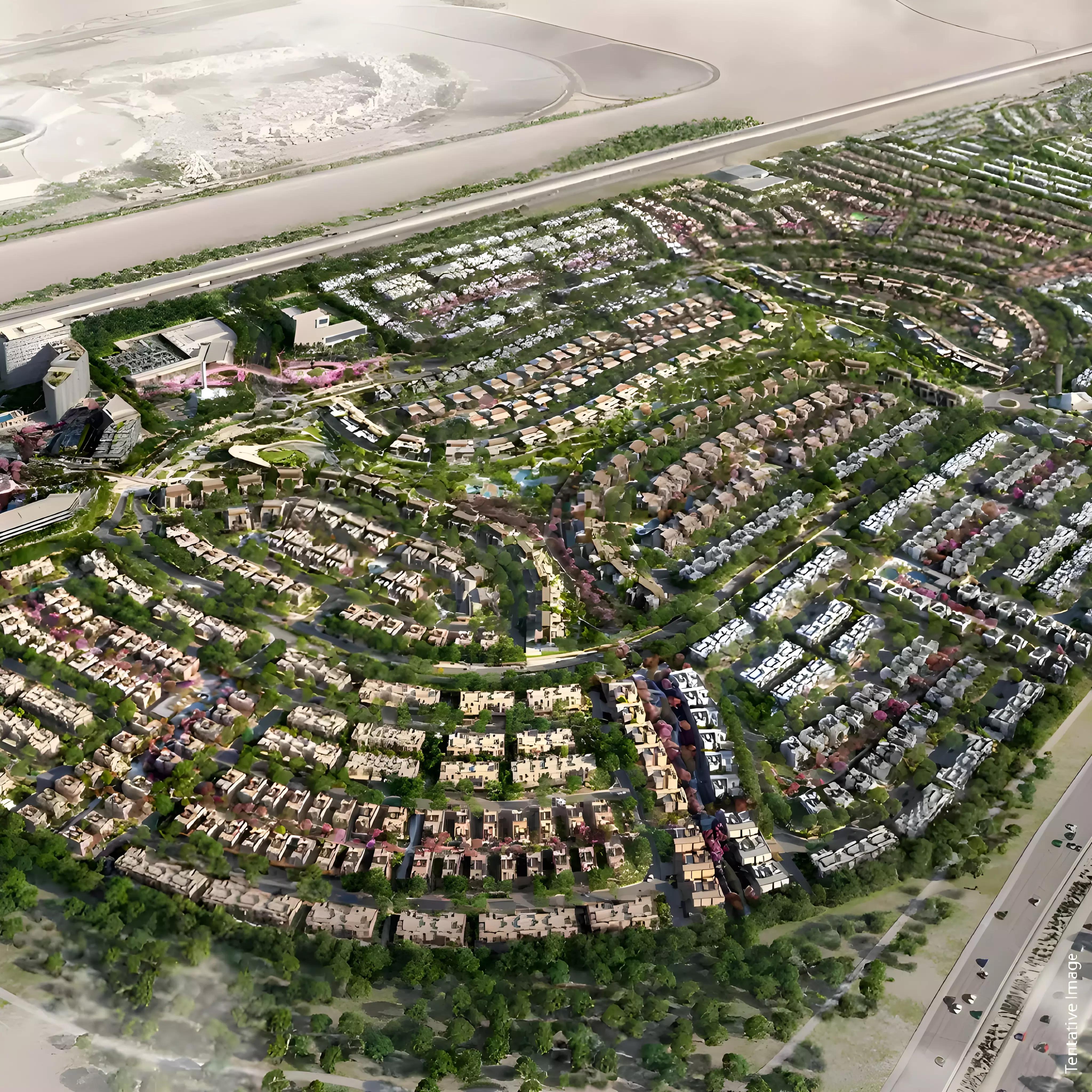 Master plan layout of Theon at Athlon community within Athlon by Aldar, Dubai