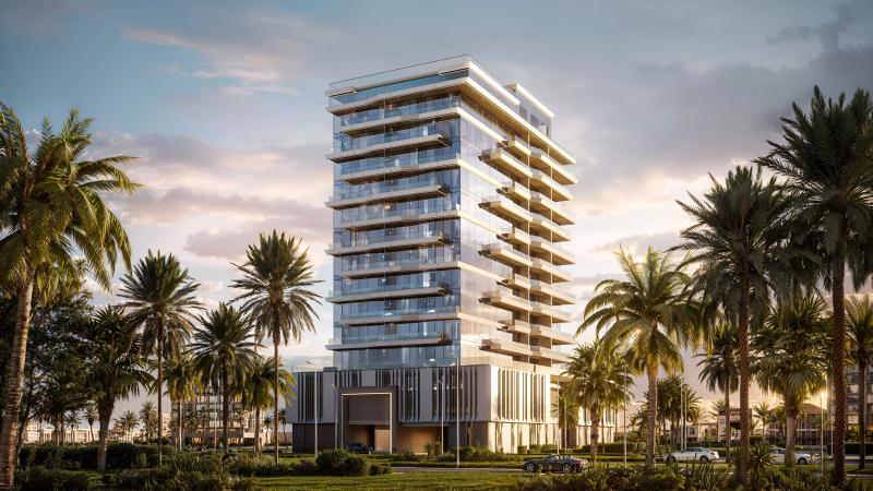 Sea Legend One exterior facade on Dubai Islands waterfront