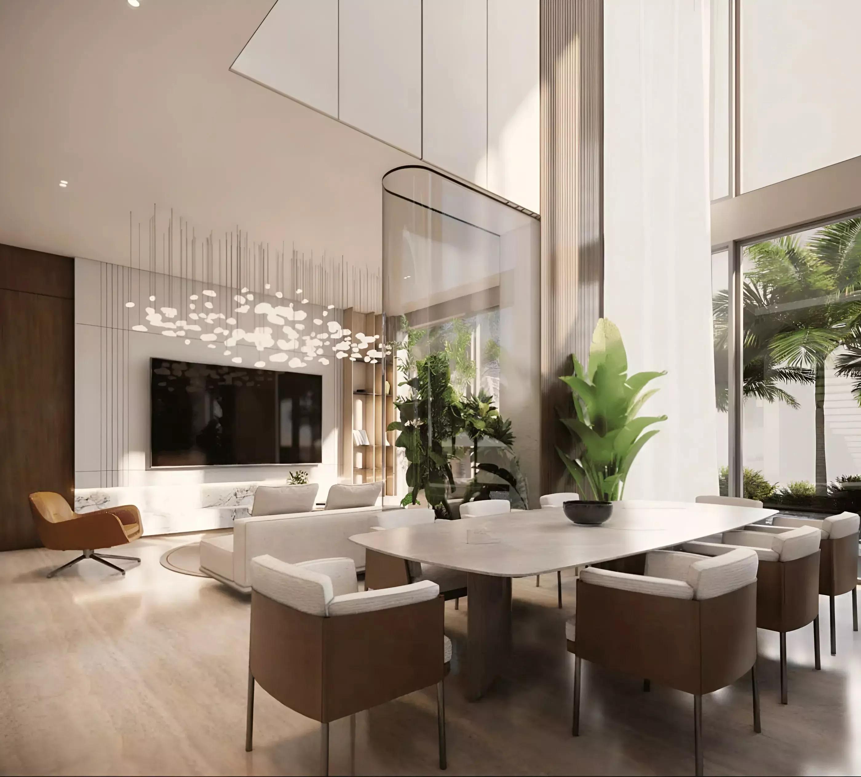 Wellington Grand Villas landscaped garden view, MBR City, Dubai