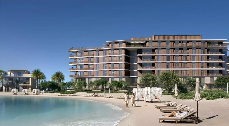 Arancia Yards 2 residential tower exterior in City of Arabia, Dubai