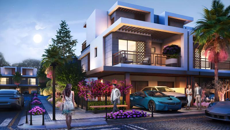 Violet 4 townhouse exterior facade, Damac Hills 2, Dubai