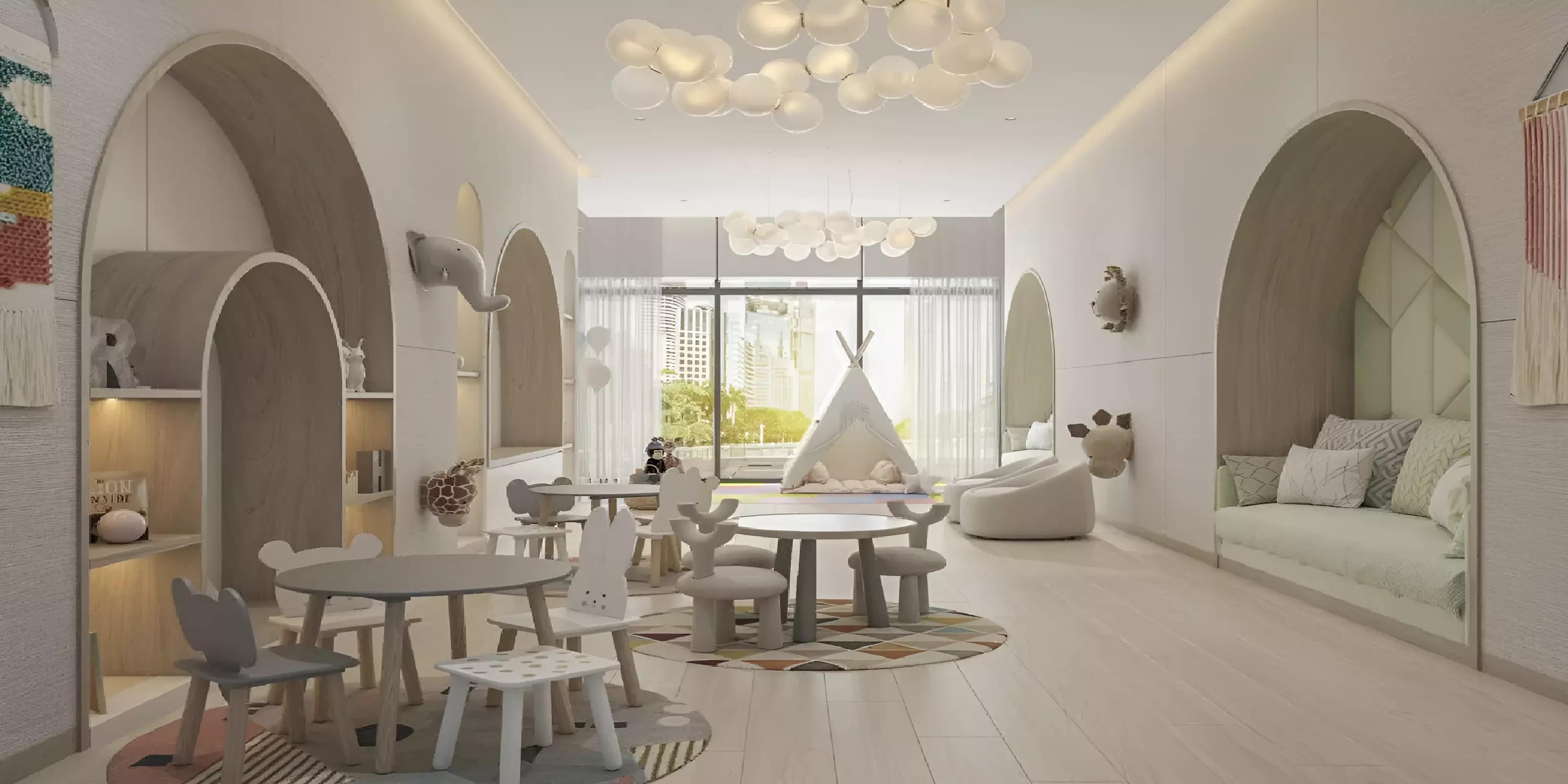 Barbecue and outdoor leisure area at Adeba Azizi, Dubai