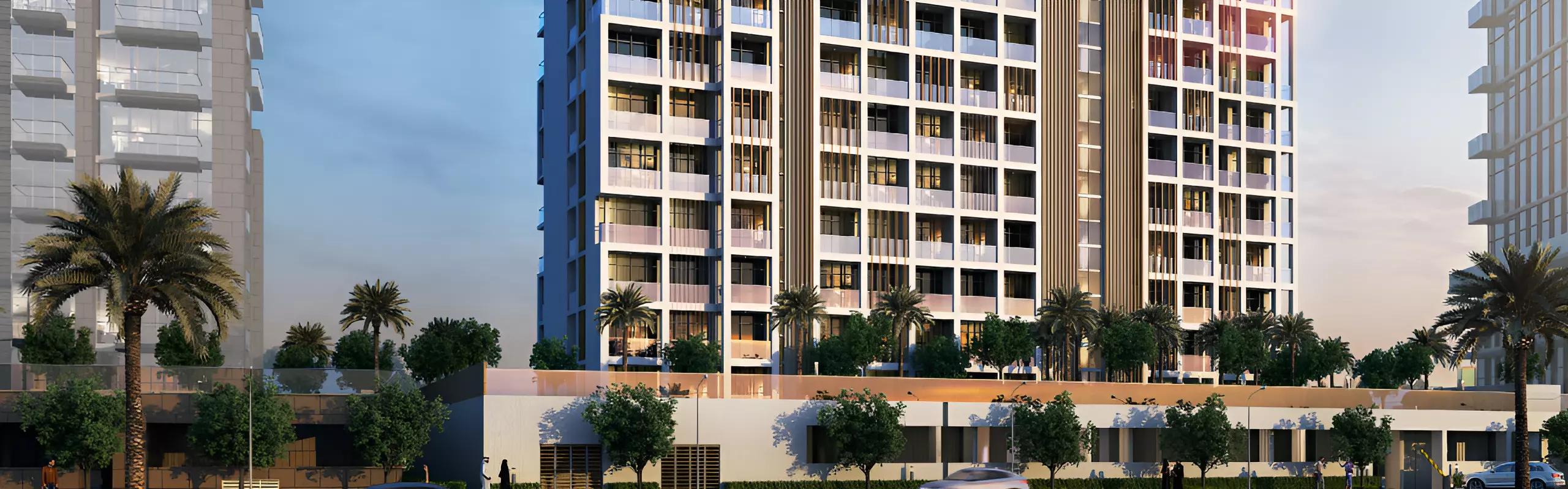 Azizi Riviera 40 residential facade, Azizi Riviera, Meydan