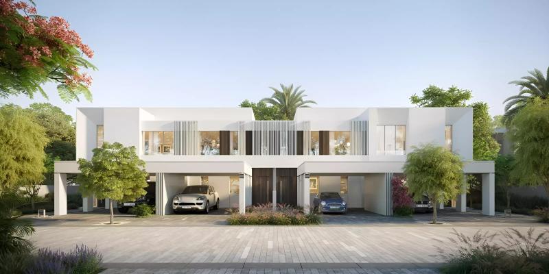 Talia townhouse exterior facade at The Valley, Dubai