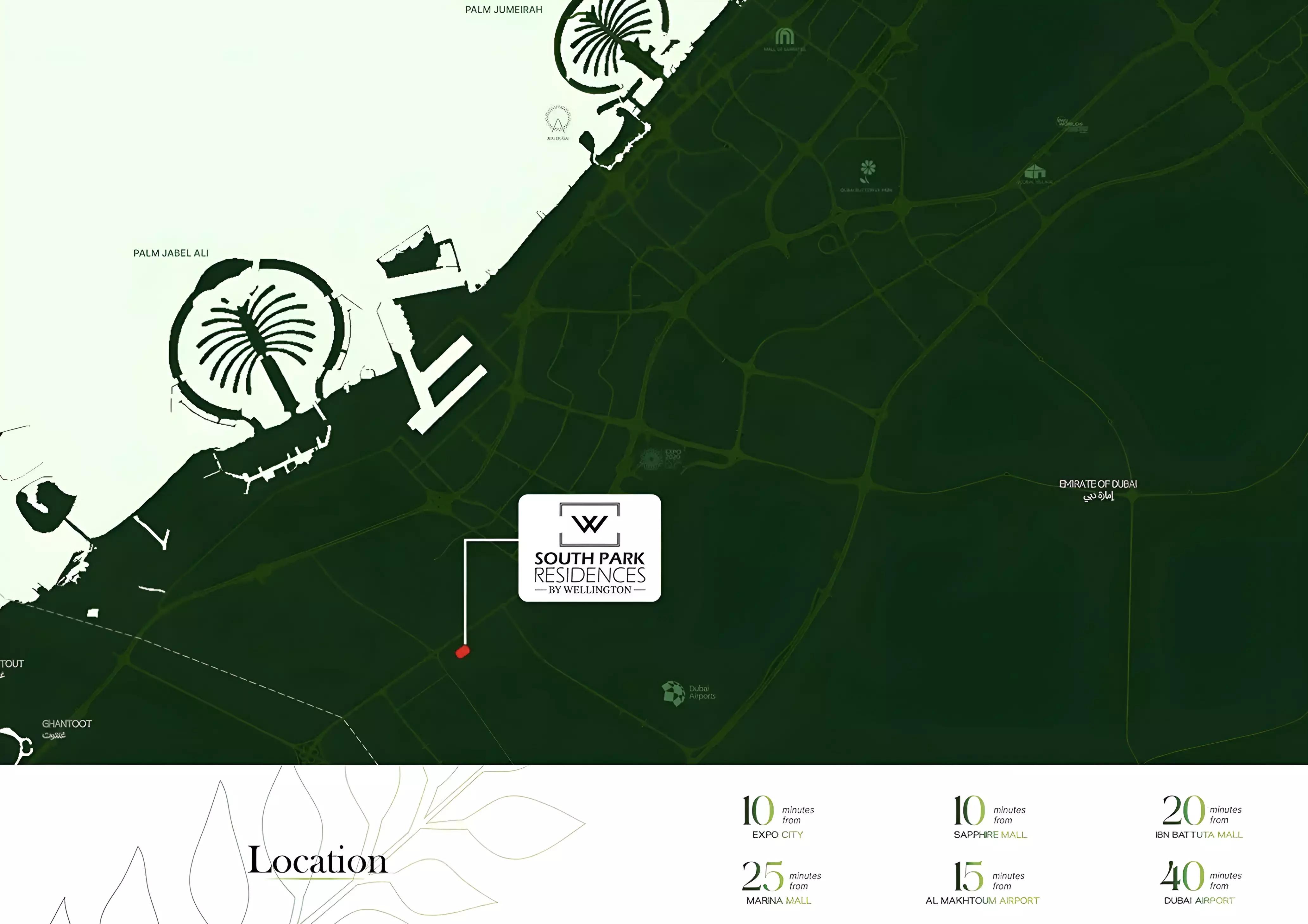 South Park Residences master plan layout, Dubai Industrial City