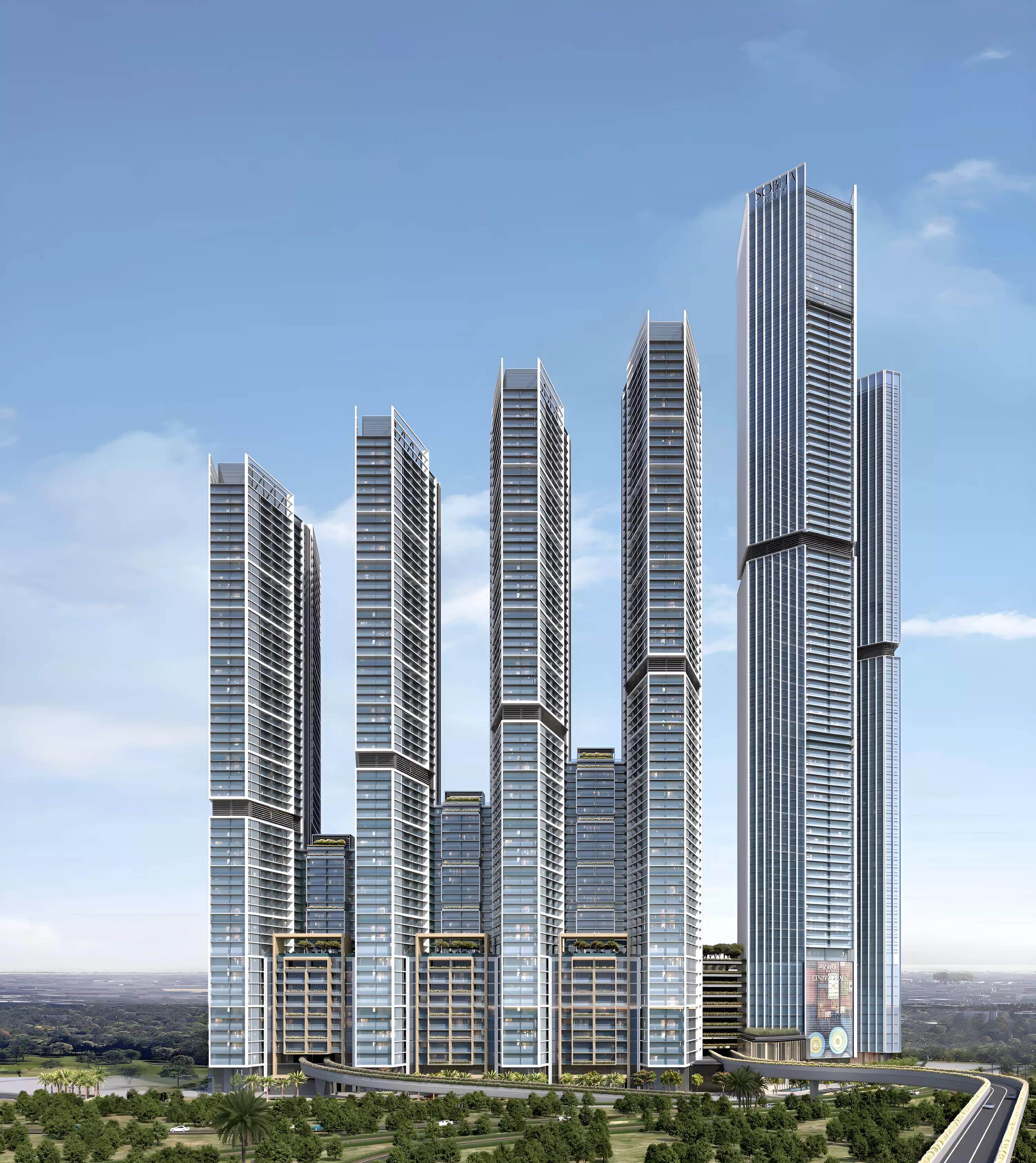 Amenity and communal area at The Horizon at Sobha Central development
