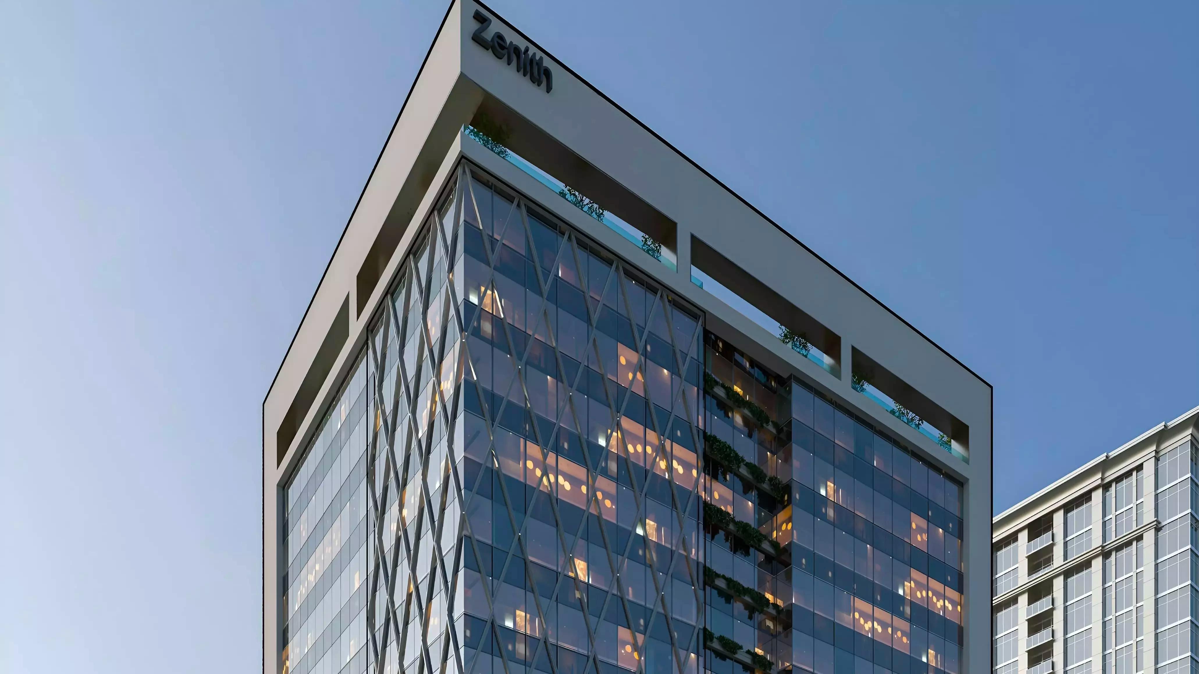 Zenith J1 residential building exterior in Jumeirah Village Circle, Dubai